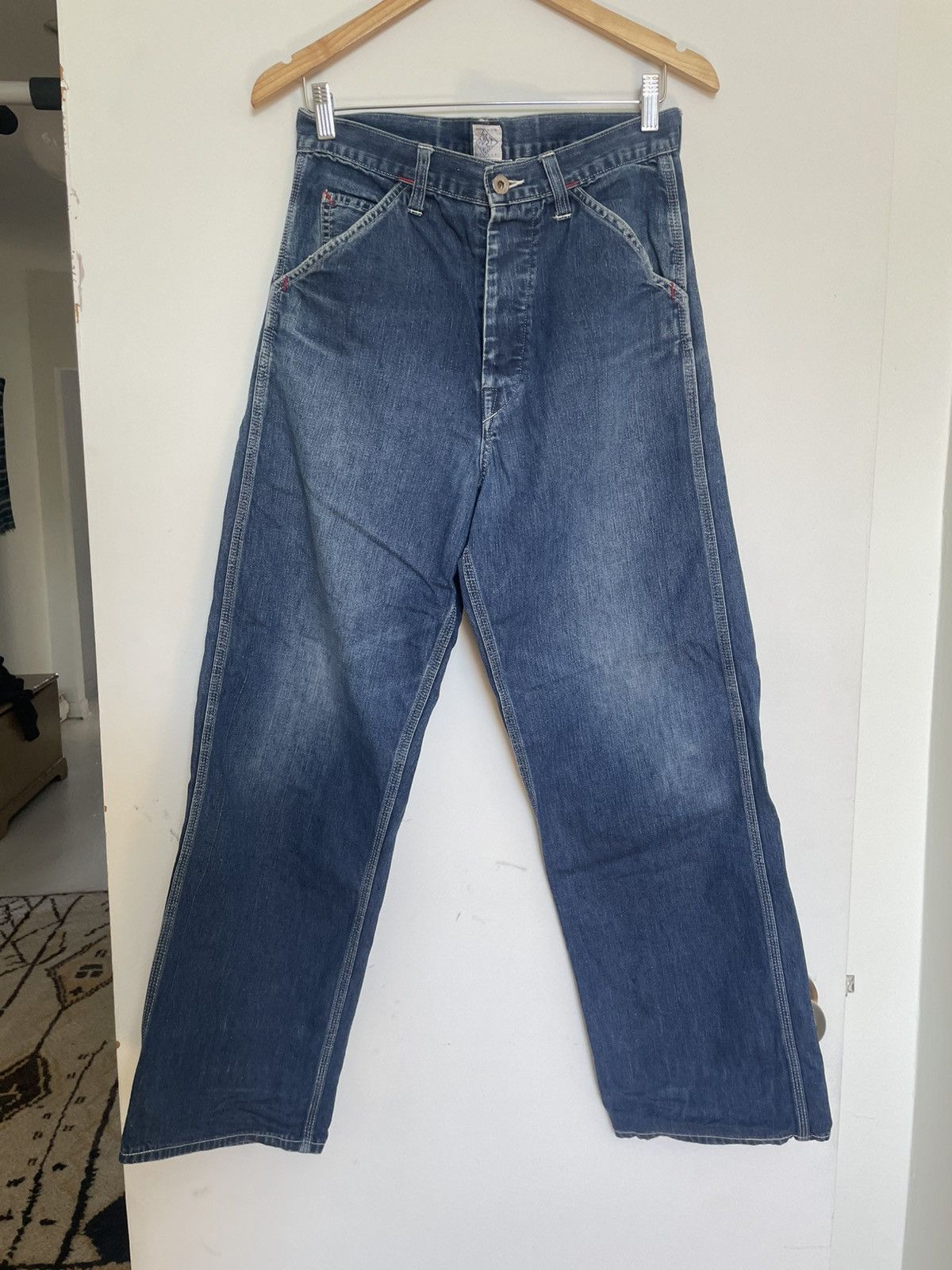 Post Overalls Vintage post o’alls cinch back carpenter denim Size US 31 - 1 Thumbnail