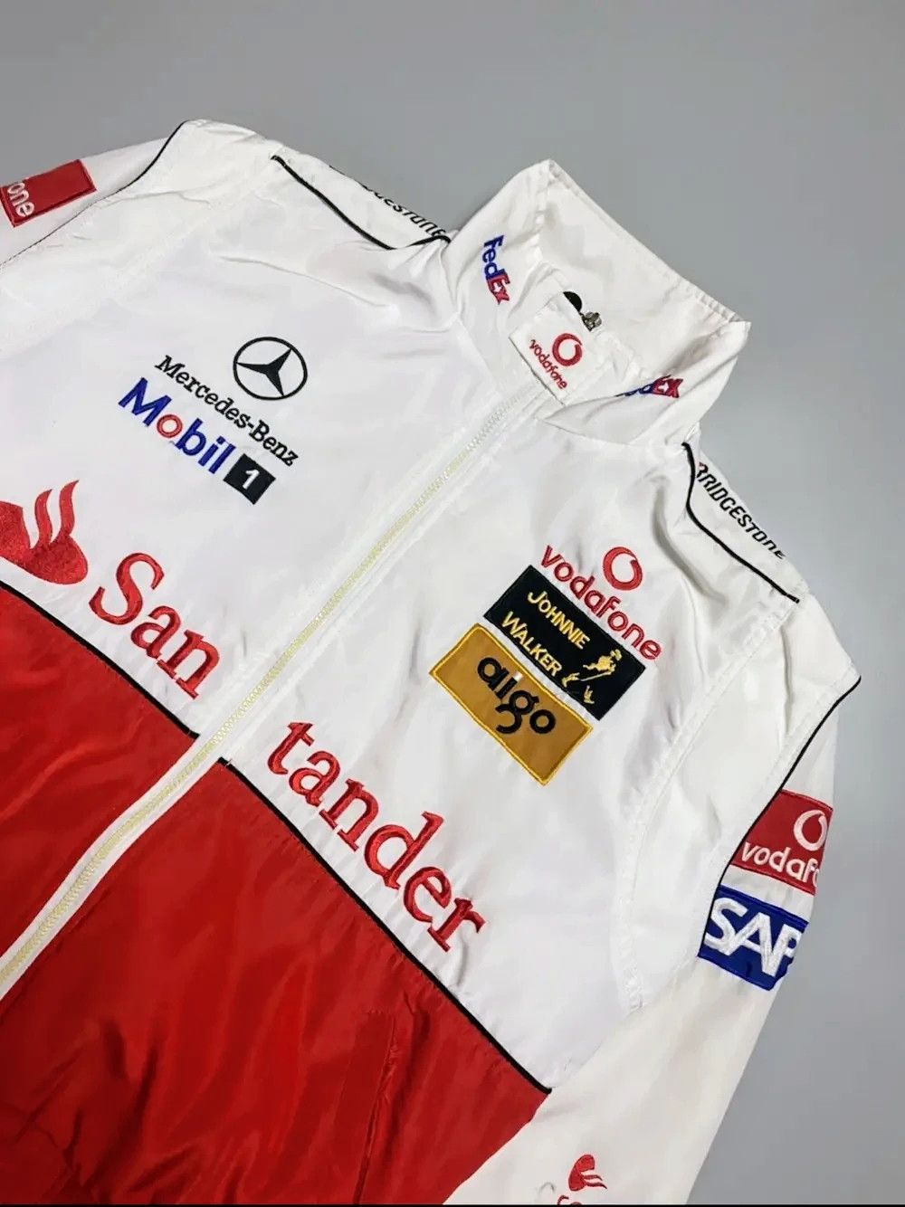 Mercedes-Benz 💥 Mercedes Bens x Mclaren 💥 Vintage Racing Jacket Bomber Size US XL / EU 56 / 4 - 4 Thumbnail