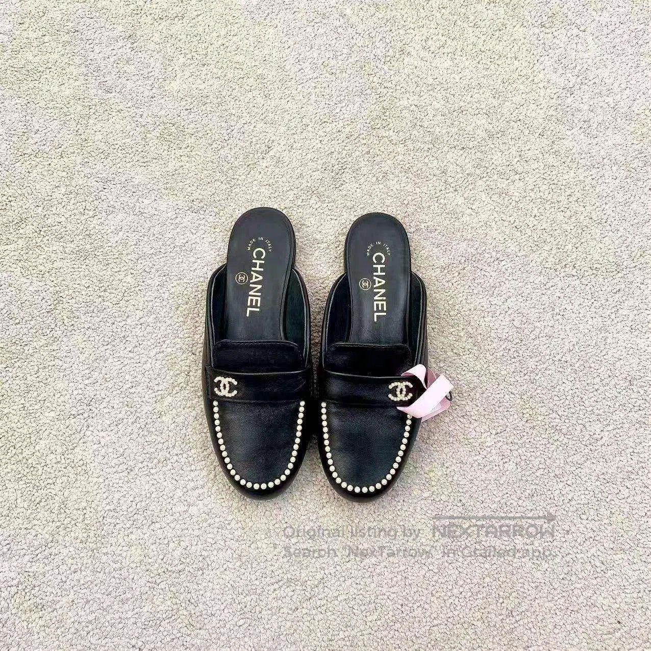 Chanel Chanel Pearl double C logo mules| Size US 4.5 / IT 34.5 - 2 Thumbnail
