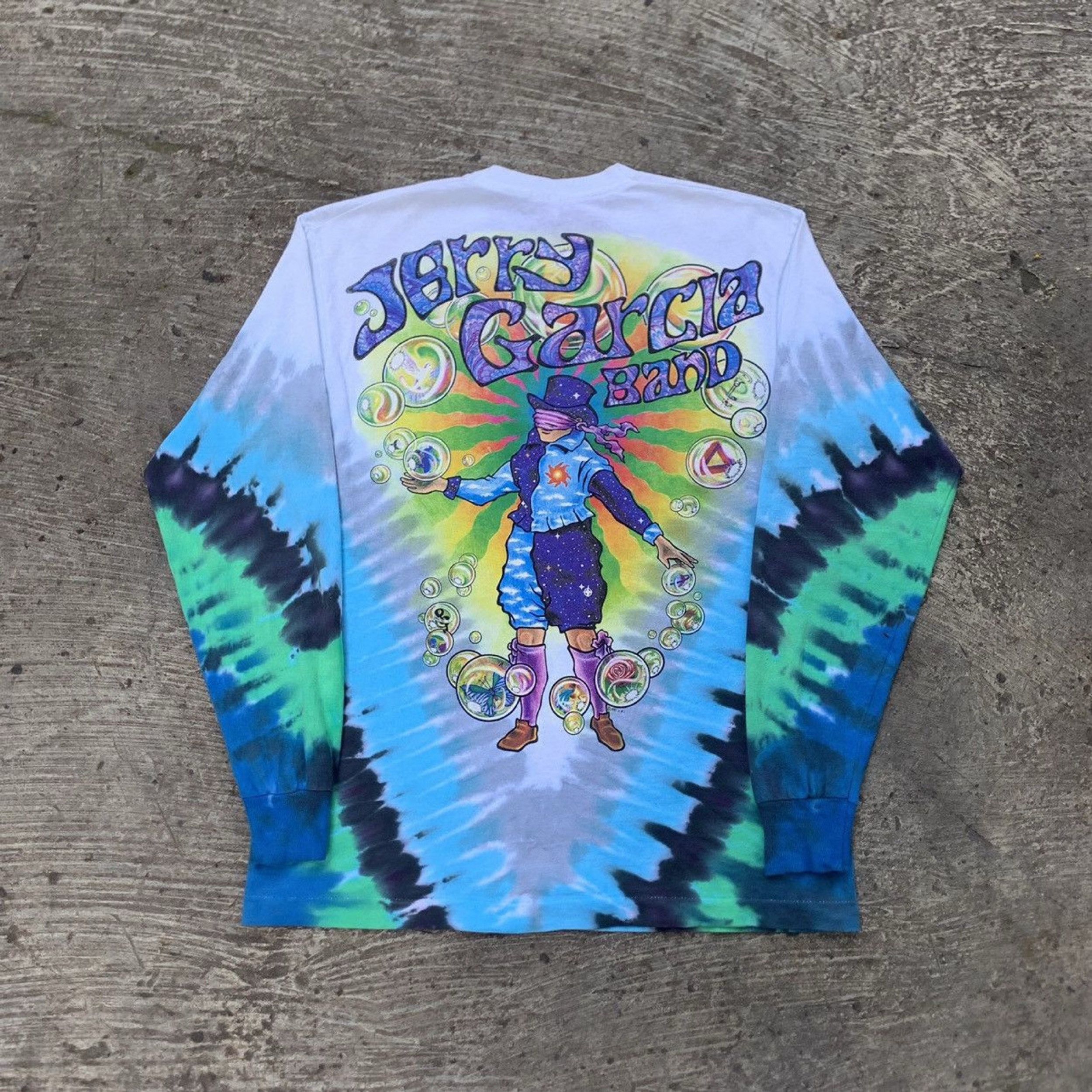 Vintage Vintage 90s Jerry Garcia Band Magician LS Tie Dye FOTL Large Size US L / EU 52-54 / 3 - 4 Thumbnail
