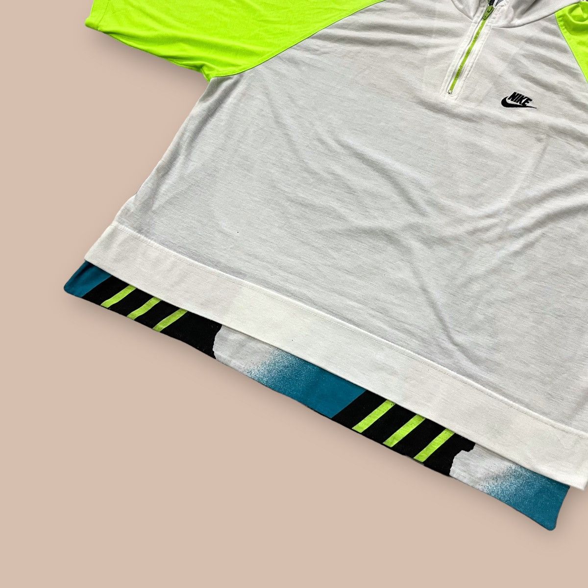 Nike Vintage 1990s Nike Challenge Court Half Zip Shirt italy made Size US XL / EU 56 / 4 - 7 Thumbnail