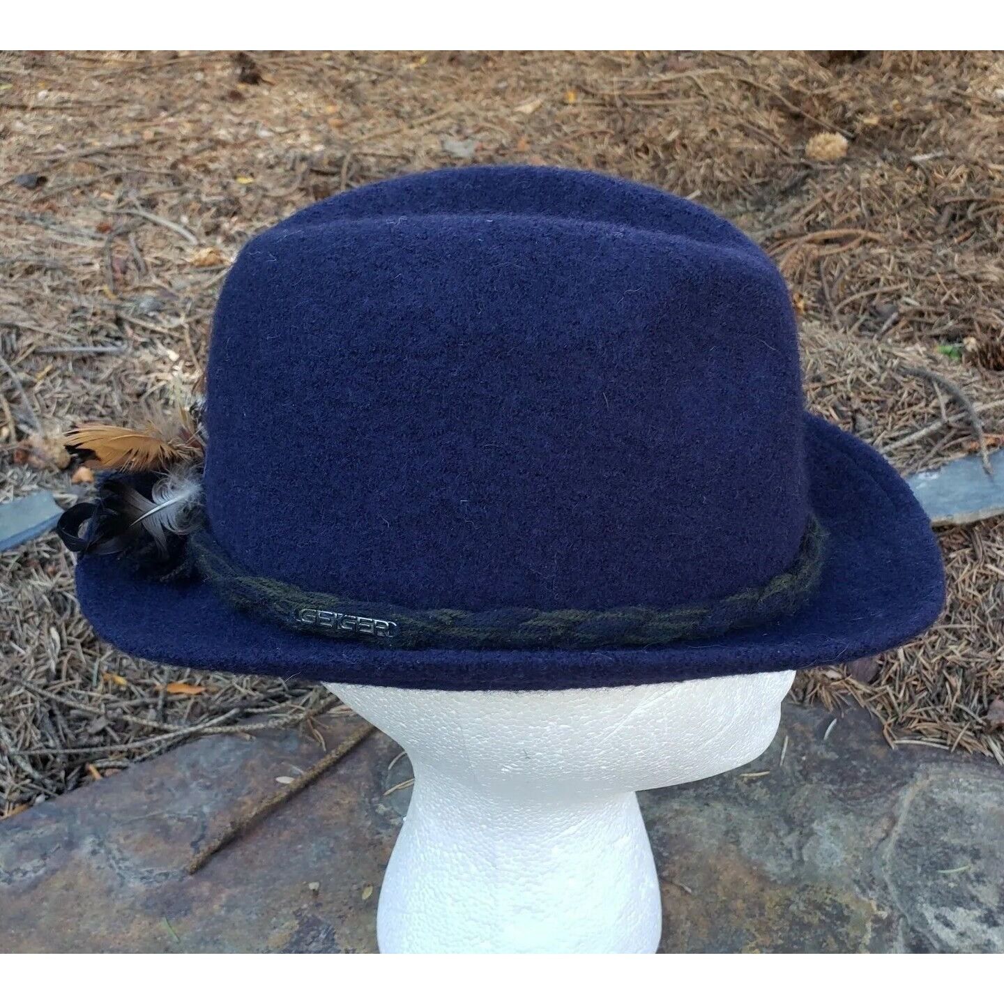 Orvis Geiger Tyrolean Wool Fedora Hat Sz 7 56 Orvis Bavarian Alpin Size ONE SIZE - 13 Thumbnail