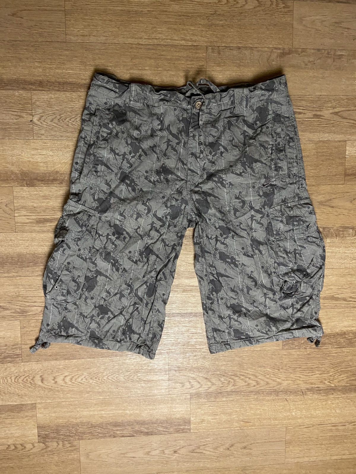 Nike × Vintage 🔥NIKE VINTAGE CARGO CAMO SHORTS Size US 32 / EU 48 - 1 Thumbnail
