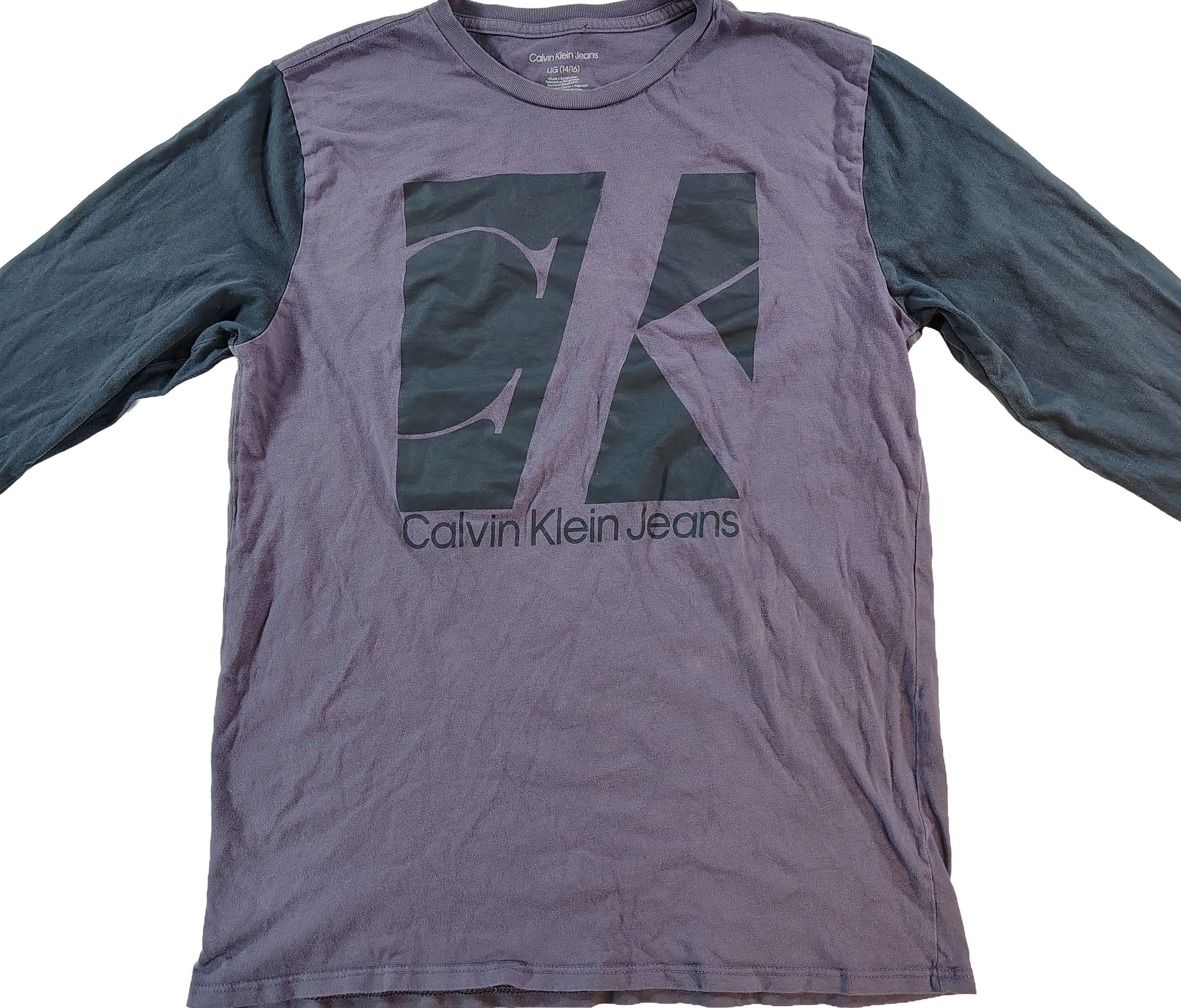 Calvin Klein Women's Large Purple & Calvin Klein Jeans T-Shirt Size US L / EU 52-54 / 3 - 1 Thumbnail