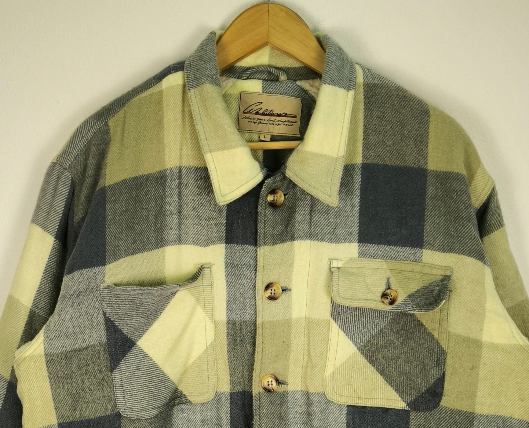 Flannel Rare Japanese Brand Sherpa Flannel Jacket Size US L / EU 52-54 / 3 - 4 Thumbnail