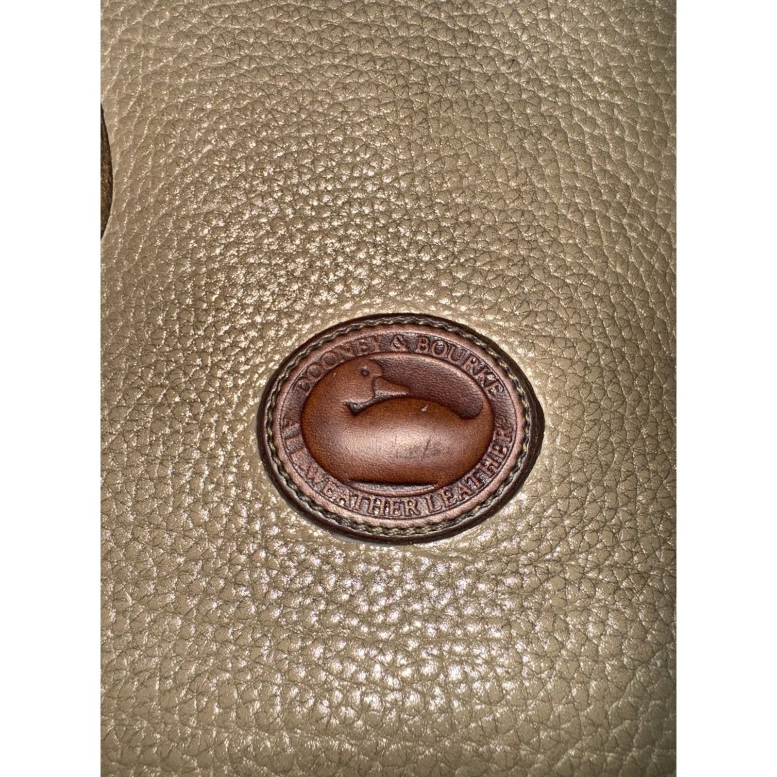 Dooney & Bourke VINTAGE Dooney Bourke Satchel Bag Leather Medium Cognac Good Condition USA 80s 90s Womens Size ONE SIZE - 2 Thumbnail
