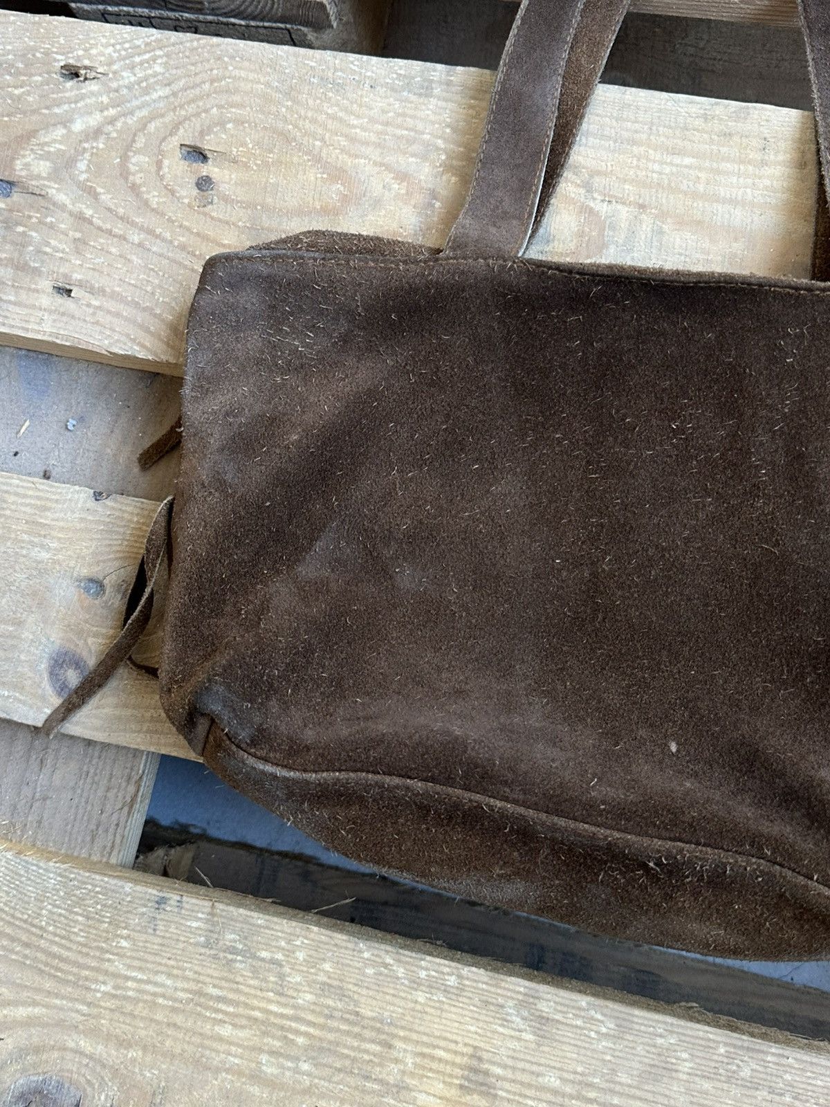 If Six Was Nine Vintage Suede Brown Fringe Western Handle Bag Size ONE SIZE - 9 Thumbnail