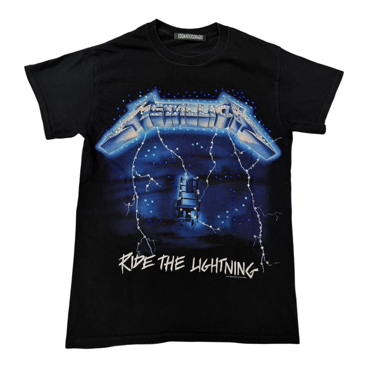 Vintage Vintage t shirt metallica custom strass Size US M / EU 48-50 / 2 - 3 Thumbnail