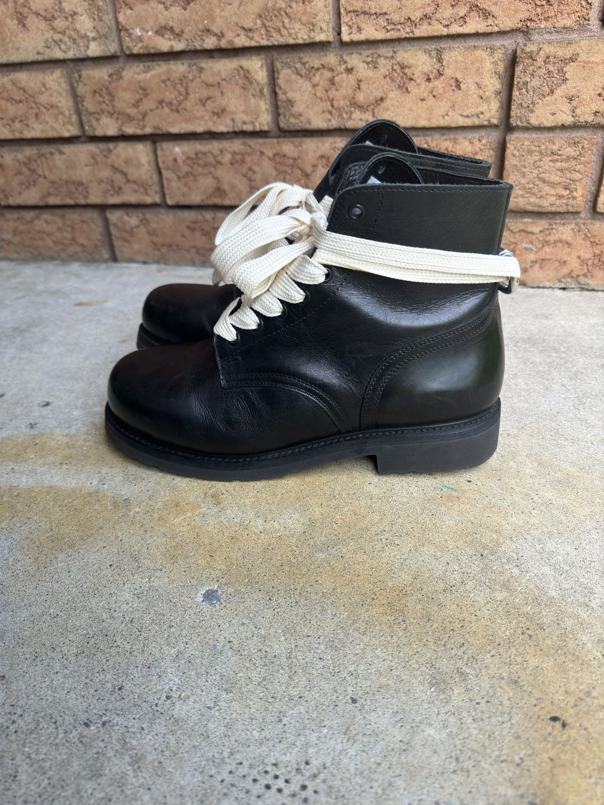 Other 1980s Vintage Leather Combat Ankle Boots Size US 8 / EU 41 - 10 Thumbnail