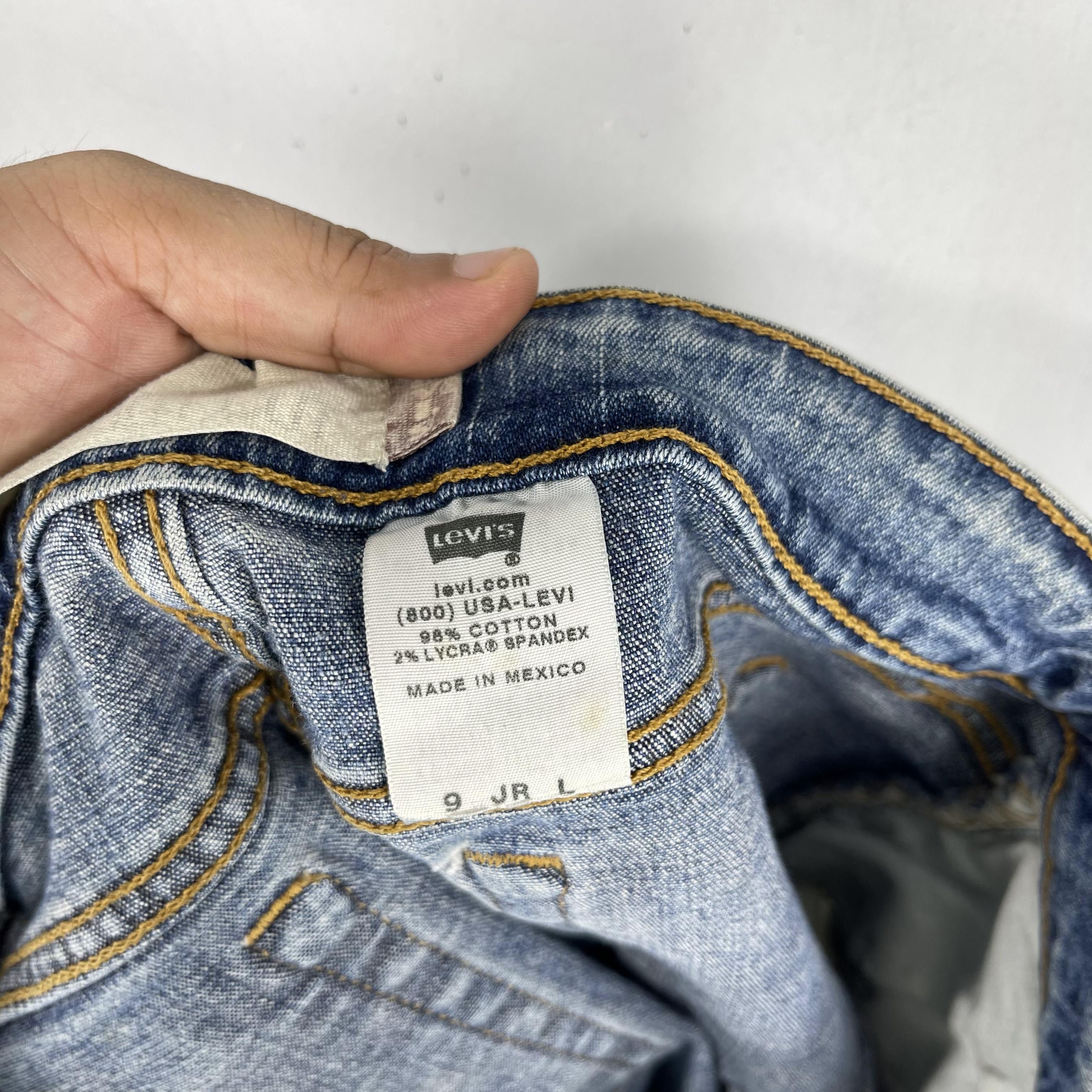 Levi's W31 Vintage Distressed Levis 518 Thigh Ripped Cutoff Denim Size 31" - 4 Thumbnail