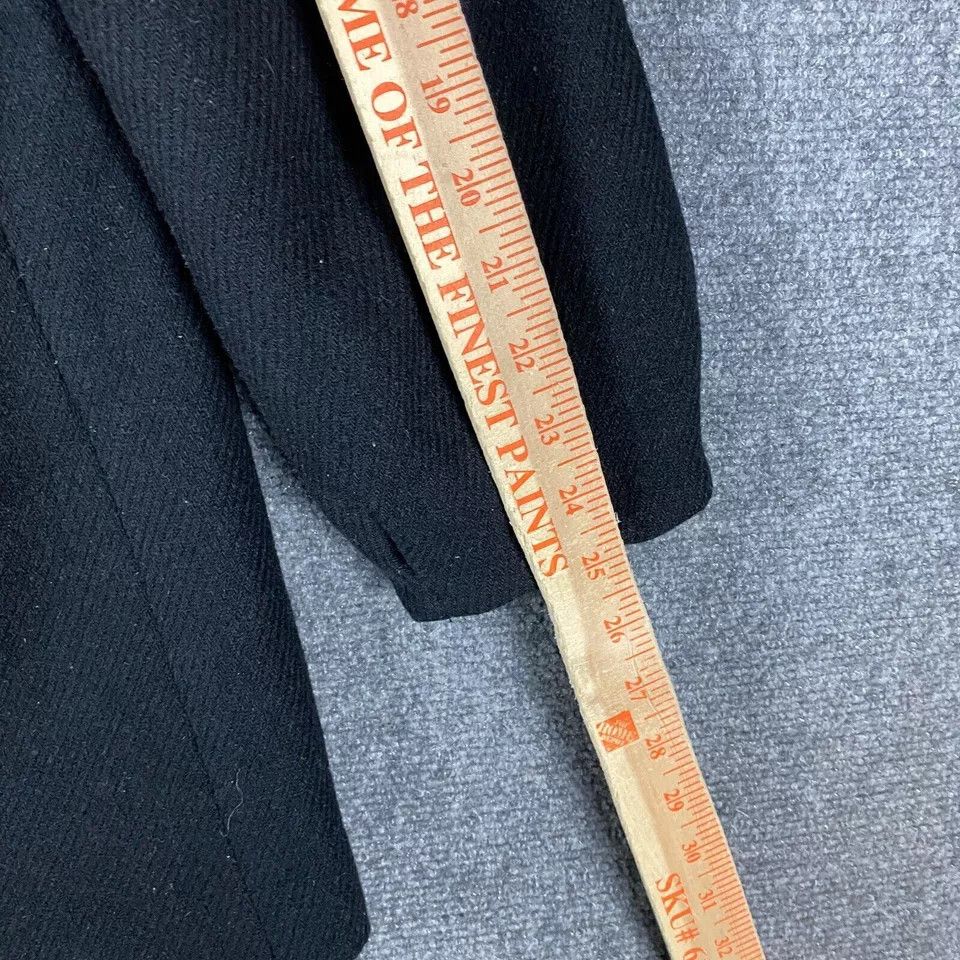 H&M H&M Coat Women's Size 10 Full Zip Black Wool Blend Long Size L / US 10 / IT 46 - 6 Thumbnail