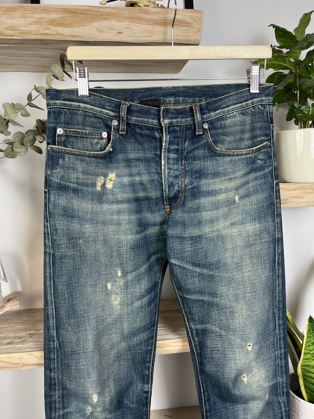 Dior Dior SS07 „Under my car" jeans by hedi slimane Size US 29 - 3 Thumbnail