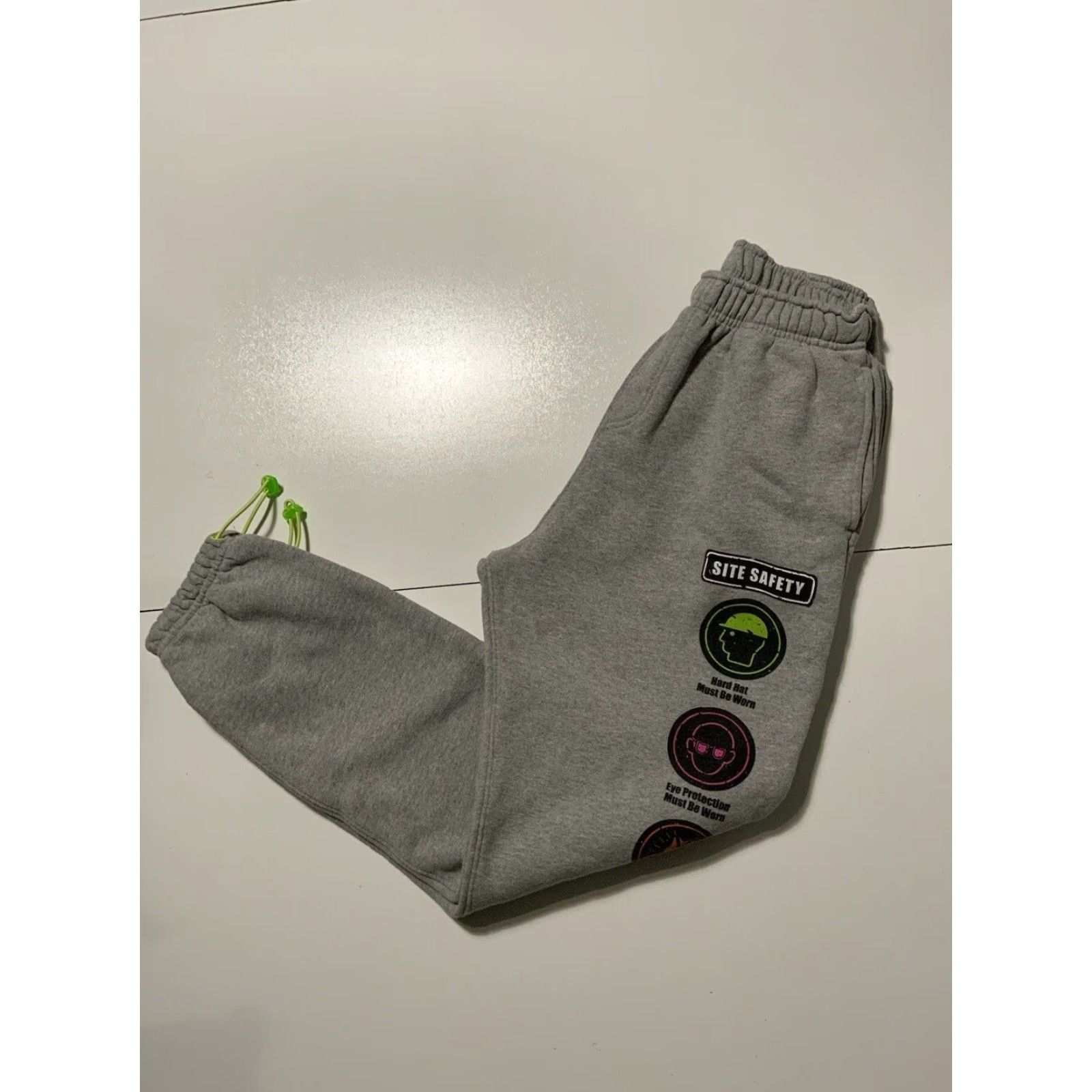 Vintage VINTAGE John Geiger Sweatpants Pants Mens 20oz French Terry 2020 Site Safety Heather Grey Jogger M Gray Size US 31 - 3 Thumbnail
