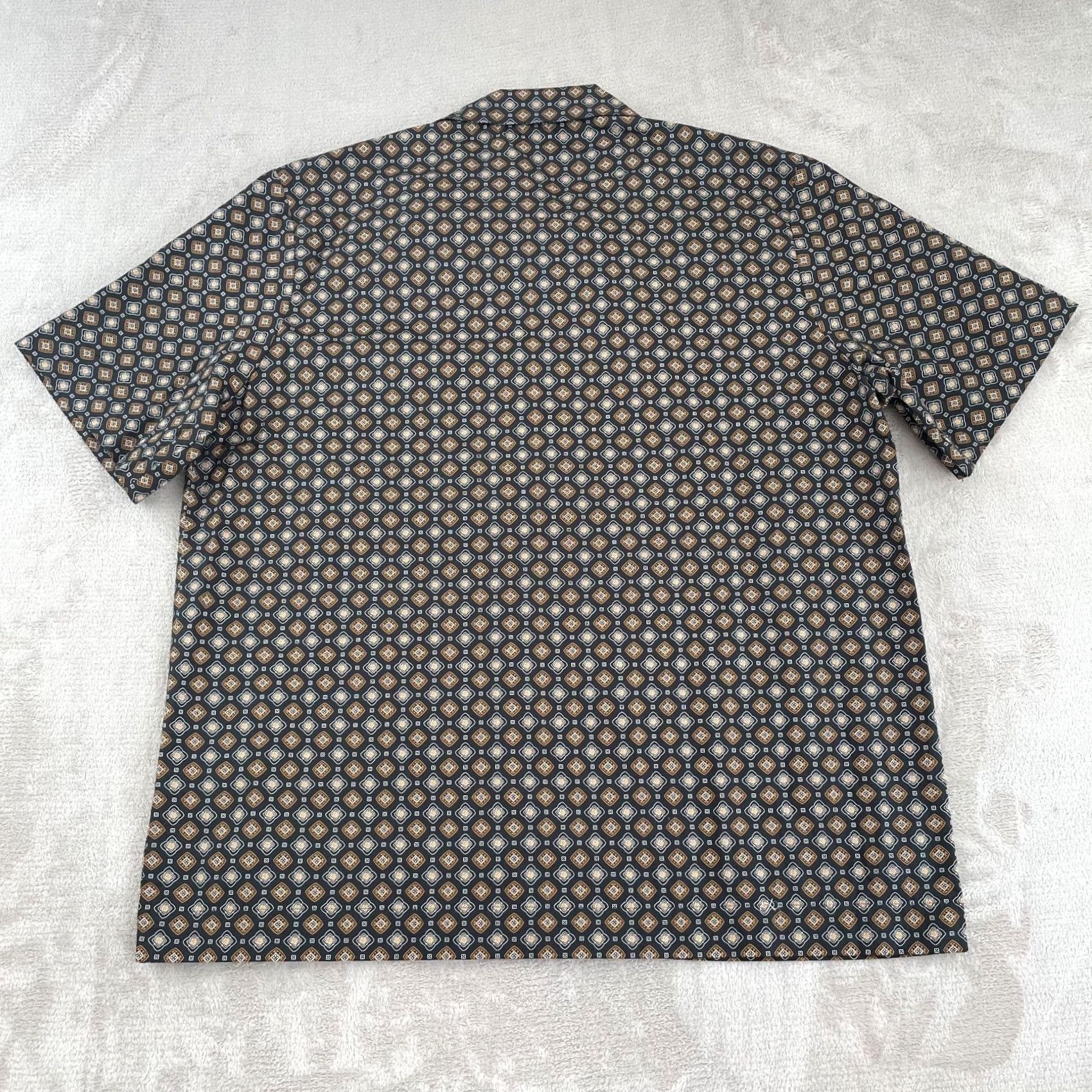 A.P.C. A.P.C. Lloyd Vacation Shirt Men 2XL Black Geometric Camp Loop Collar NWOT - Vintage Size US XXL / EU 58 / 5 - 4 Thumbnail