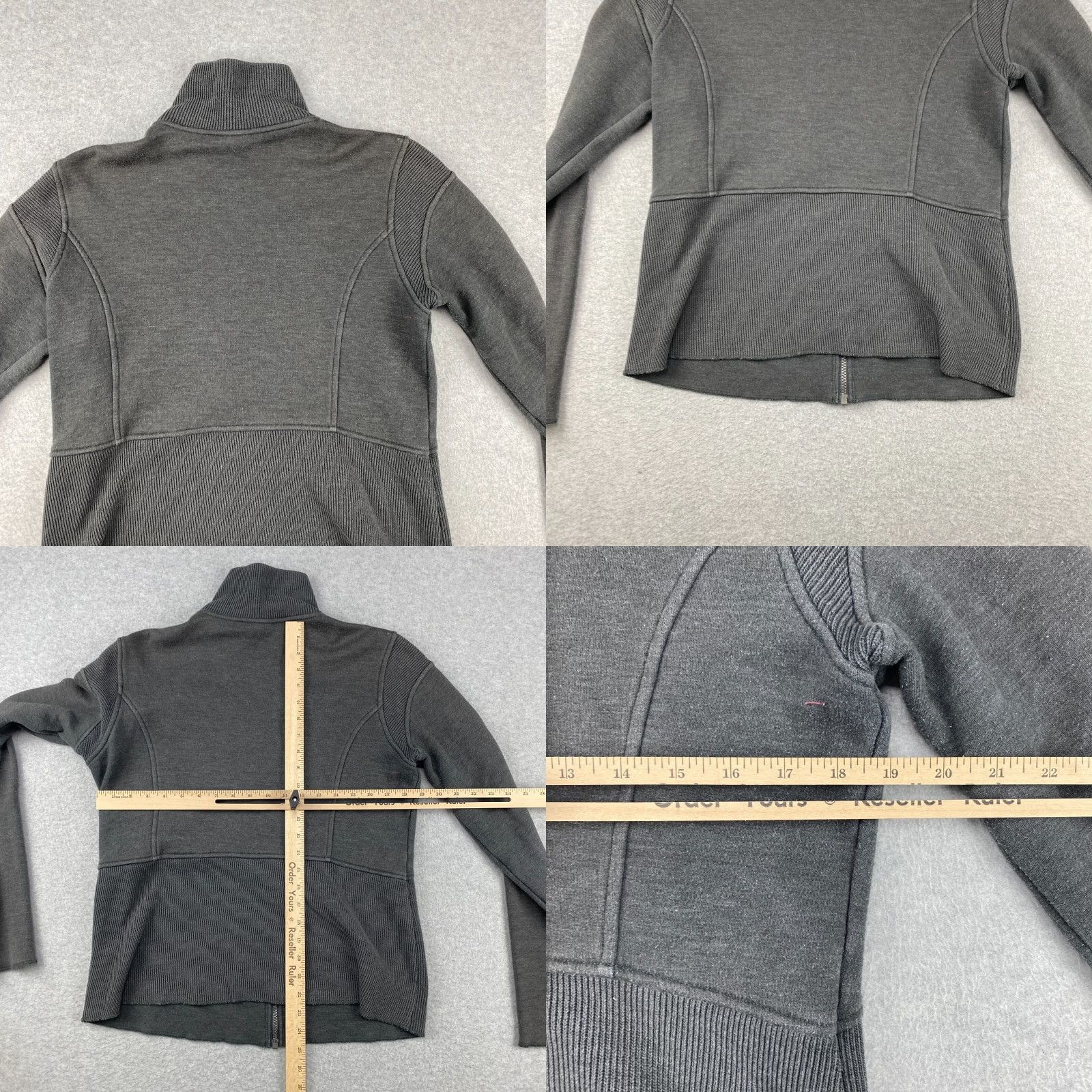 Vintage Columbia Sweater Womens Large L Gray Full Zip Knit High Neck Size L / US 10 / IT 46 - 8 Thumbnail