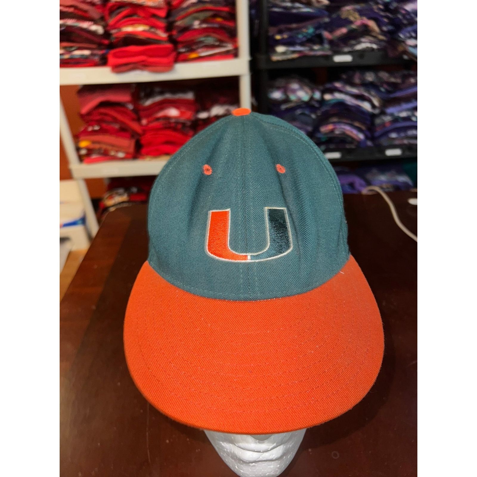 Vintage Vintage Miami Hurricanes Hat On The Field Pro Line Green Cap Size ONE SIZE - 2 Thumbnail