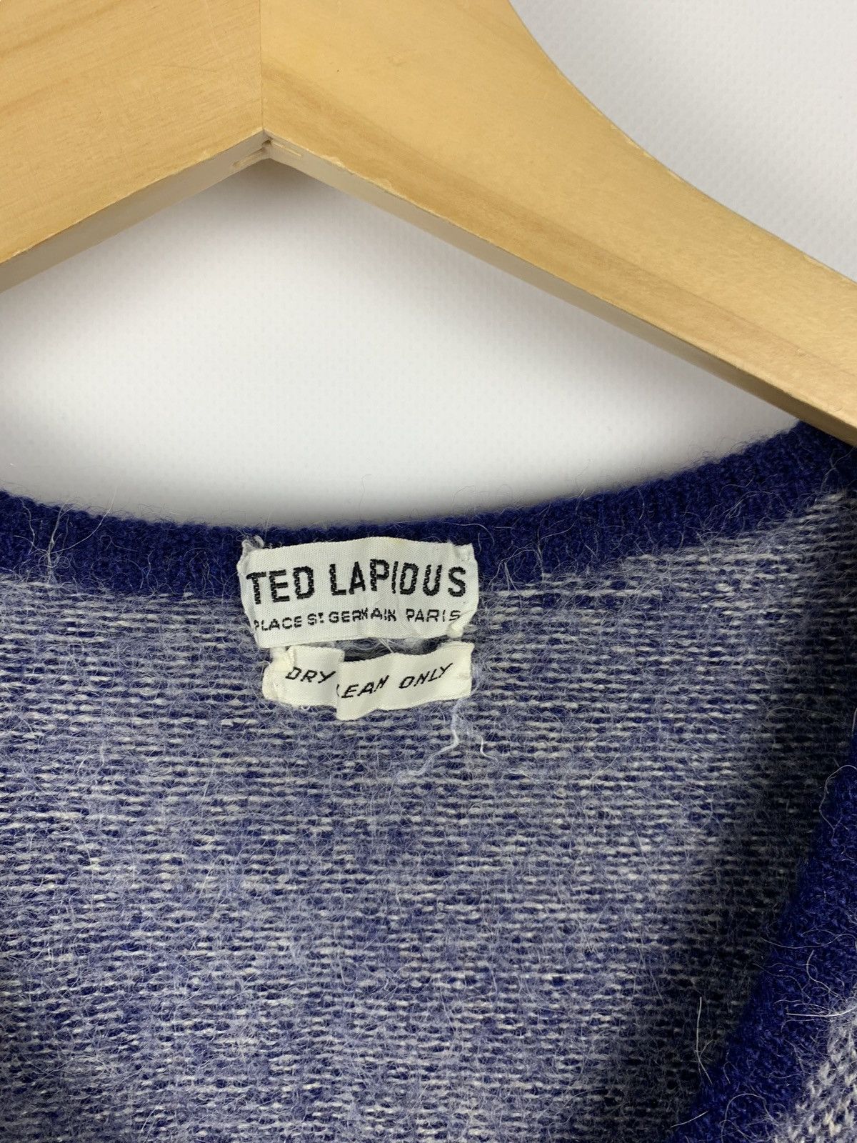 TED LAPIDUS TED LAPIDUS V-Neck Wool Archival Sweater Men’s Size M Blue Size US M / EU 48-50 / 2 - 4 Thumbnail