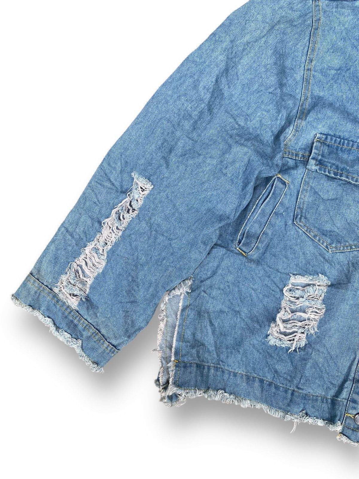 Vintage Vintage Denim Distressed Damaged Style Jacket. #D5 Size L / US 10 / IT 46 - 4 Thumbnail