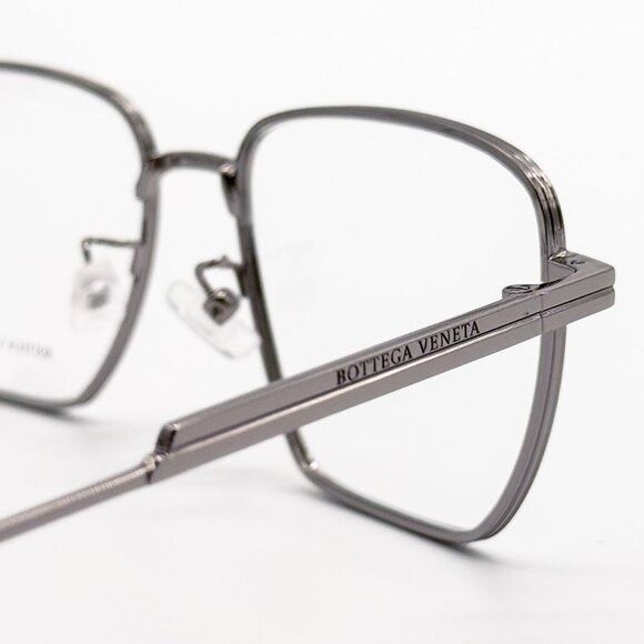 Bottega Veneta NEW BOTTEGA VENETA EYEGLASSES BV1015O 003 SILVER UNISEX EYEW Size ONE SIZE - 5 Thumbnail