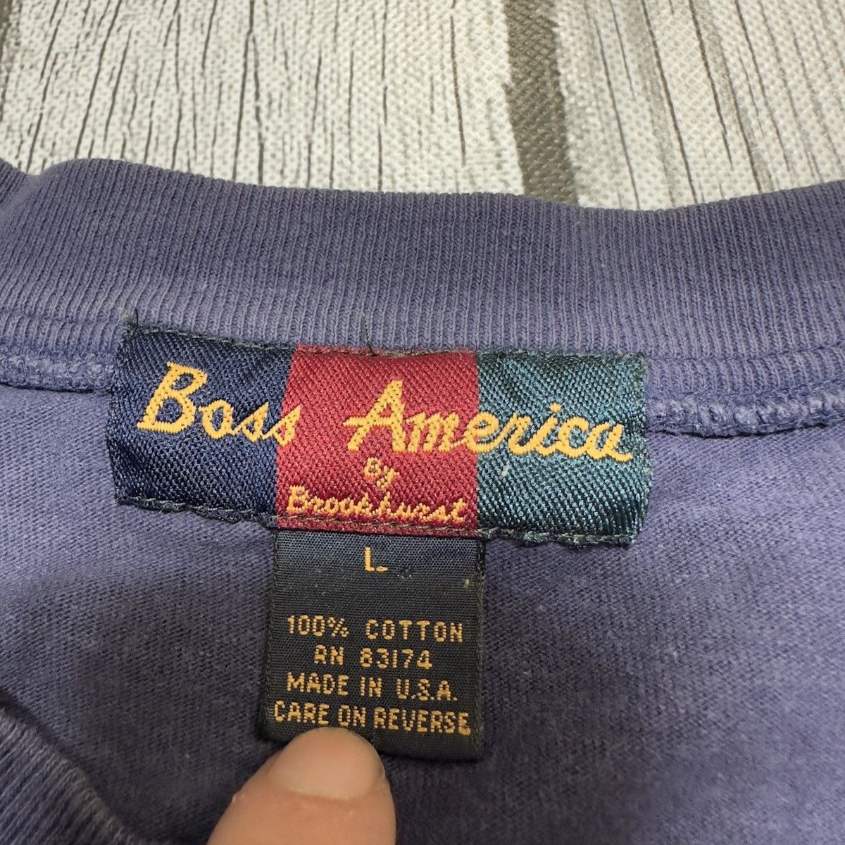 Vintage Vintage Boss America tee Size US L / EU 52-54 / 3 - 4 Thumbnail
