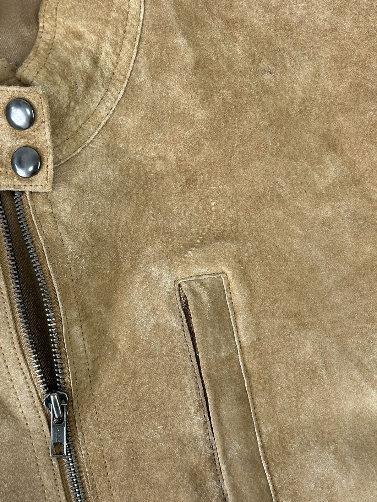 If Six Was Nine × Vintage Vintage Beige Leather Jacket Size US L / EU 52-54 / 3 - 6 Thumbnail