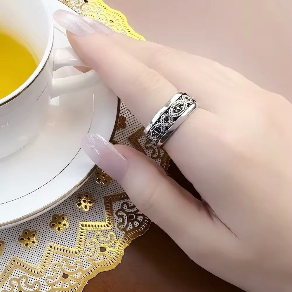 Jewelry Gold Color Love Knot Wave Ring (size 7-8) Size ONE SIZE - 5 Thumbnail