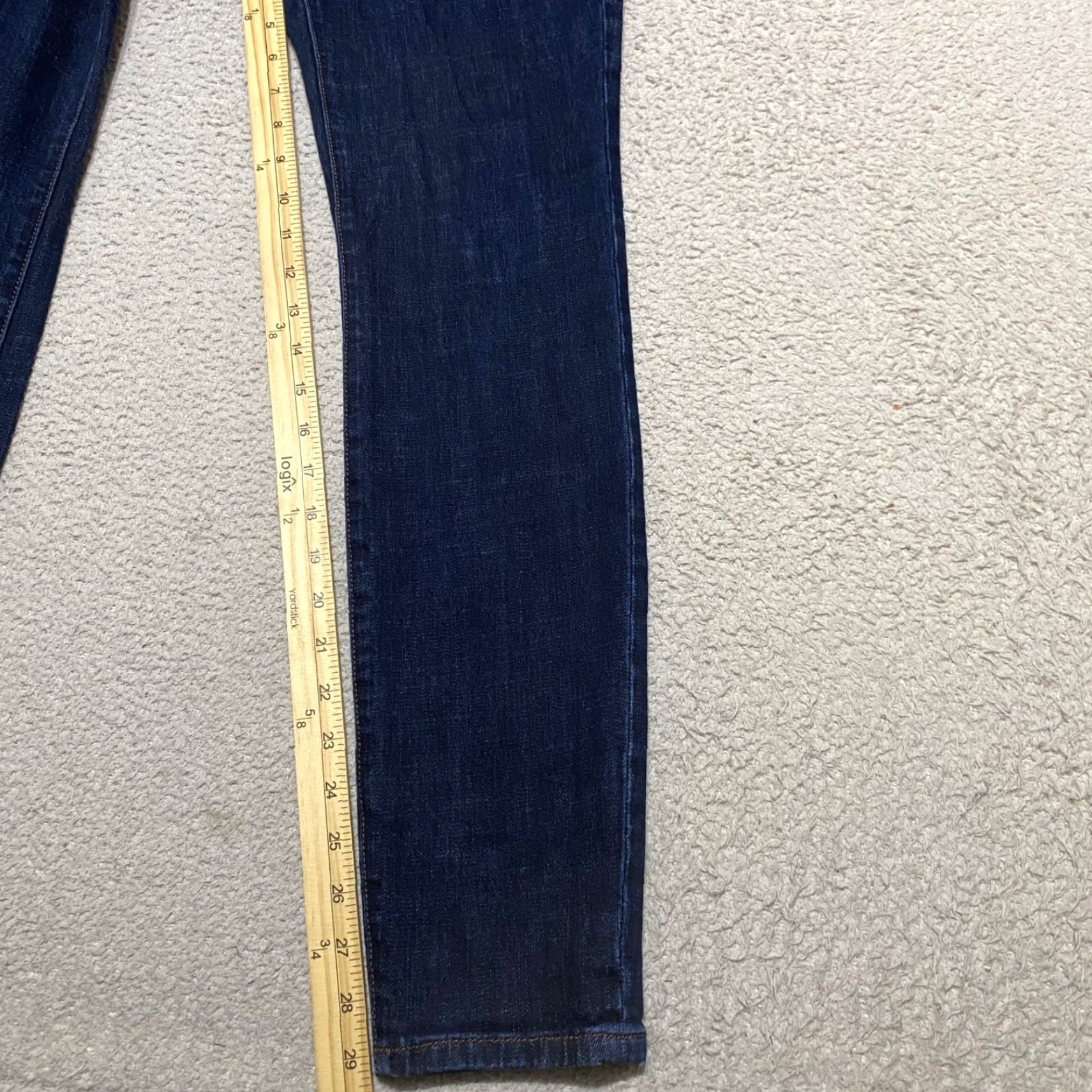 Vintage Cabi Jeans Womens 4 Blue Denim Dark Wash Low Rise Skinny Leg 5-Pocket Design Vintage No Size 27" / US 4 / IT 40 - 6 Thumbnail