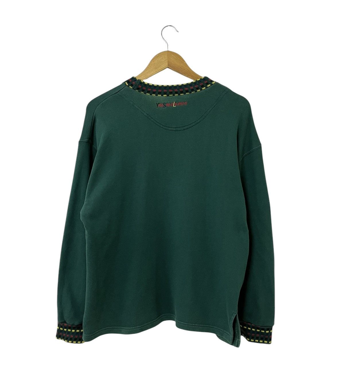Yves Saint Laurent VINTAGE YVES SAINT LAURENT YSL EMBROIDERY LOGO SWEATSHIRT Size US M / EU 48-50 / 2 - 7 Thumbnail