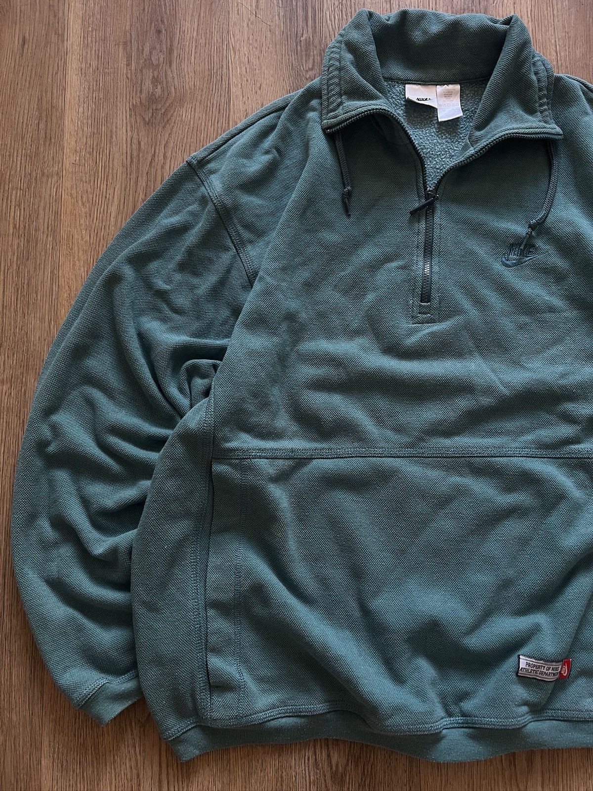 Nike × Vintage Sweatshirt Nike Vintage 1/4 Zip Rare 90s Drip Size US L / EU 52-54 / 3 - 2 Thumbnail