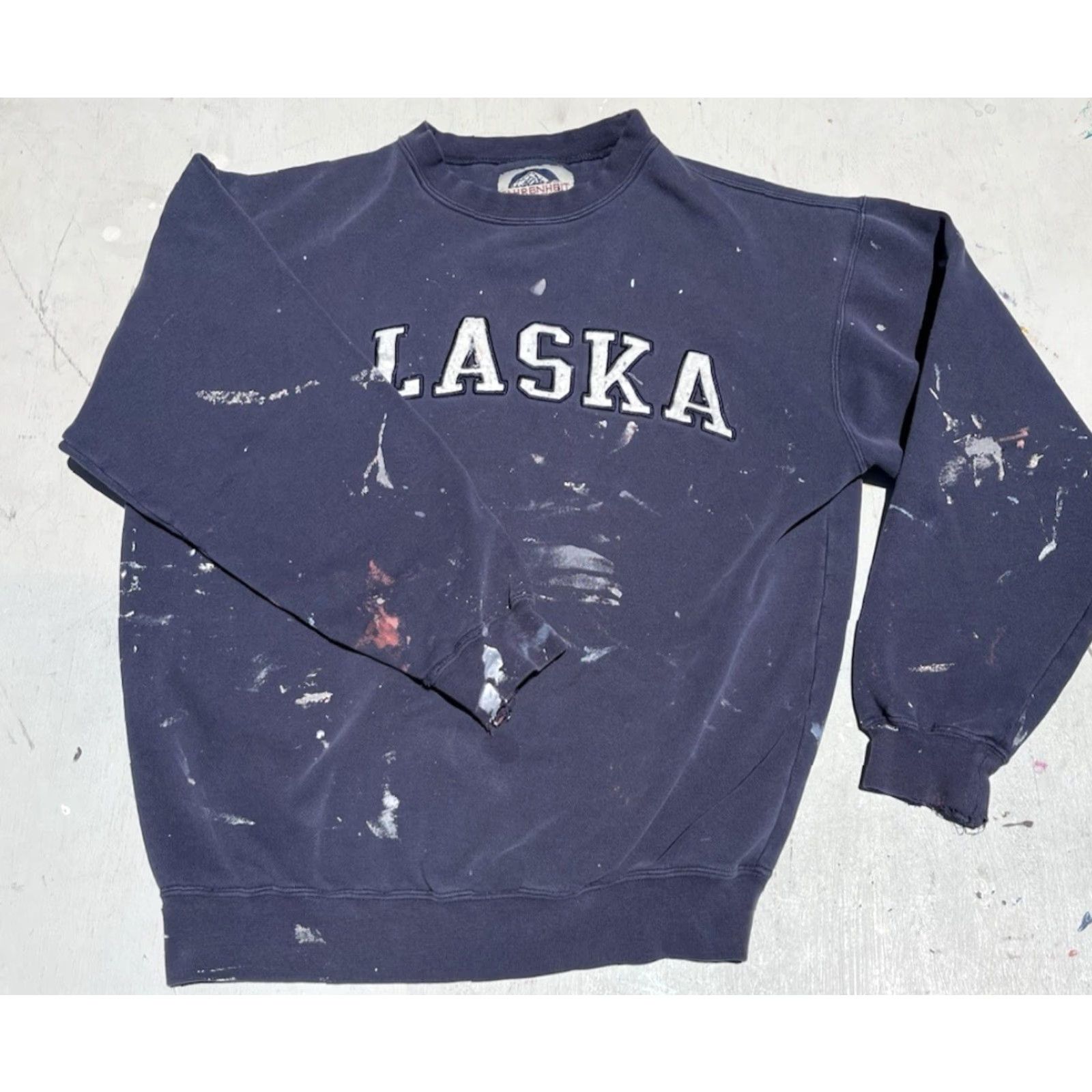 Vintage VINTAGE Fahrenheit Sweatshirt Blue 90s Alaska Logo Heavyweight Pullover Men’s S Size US S / EU 44-46 / 1 - 5 Thumbnail