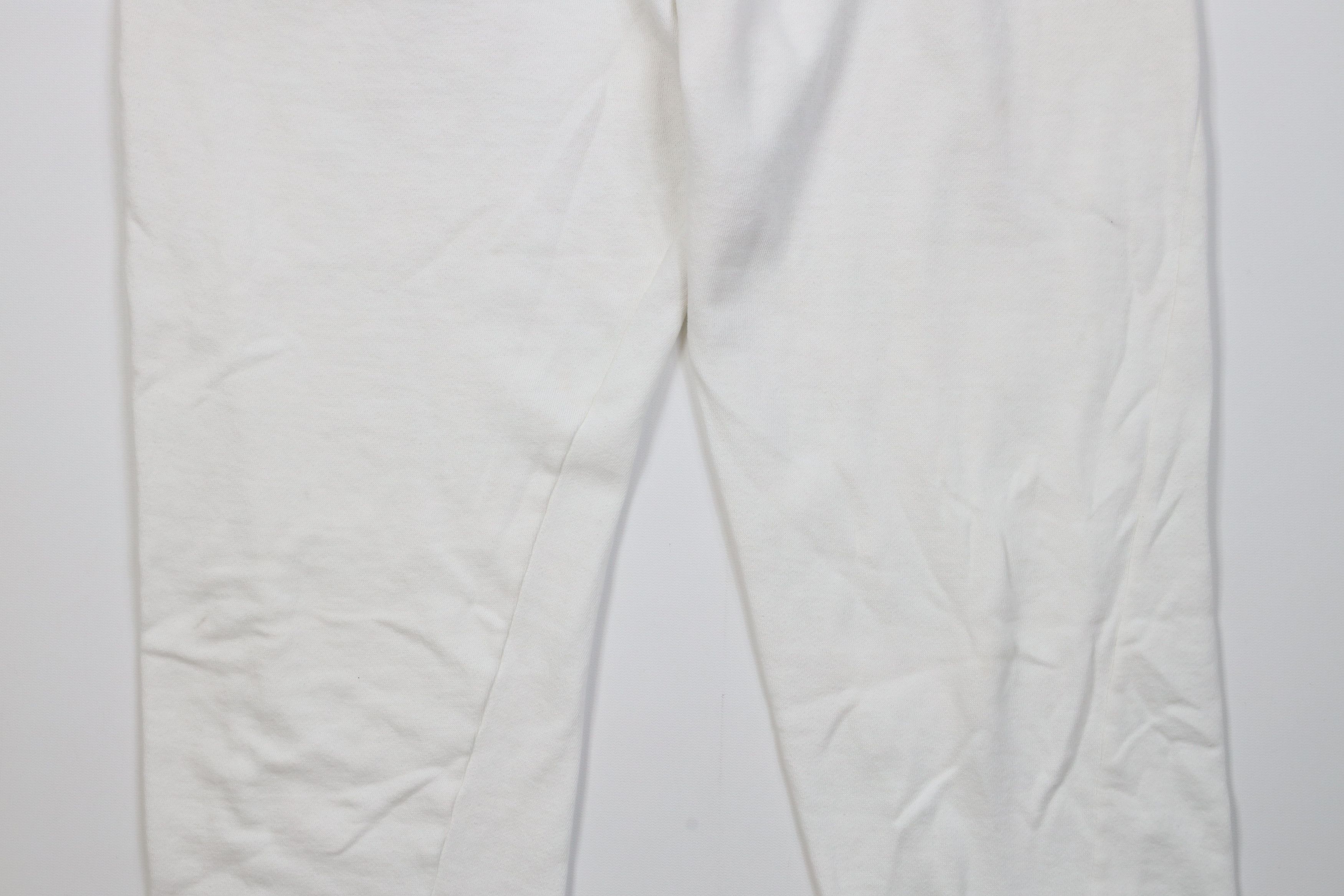 Wilson Vintage 90s Wilson Distressed Blank Sweatpants Pants White Size 32" / US 10 / IT 46 - 3 Thumbnail