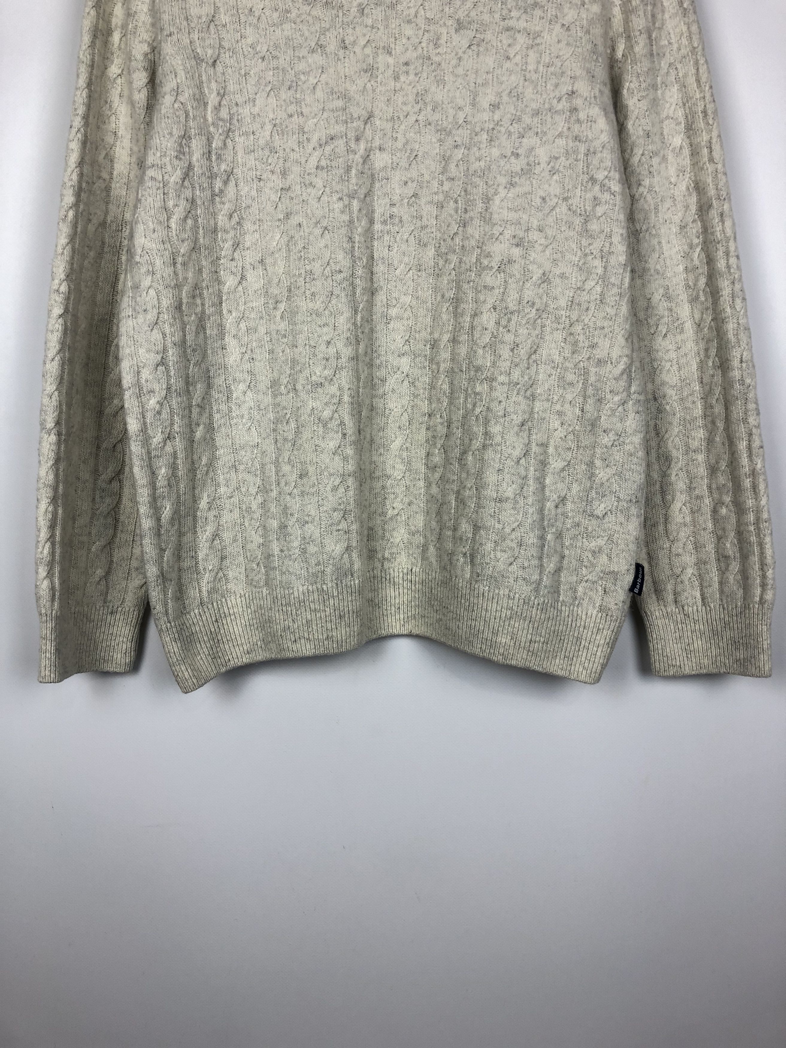 Barbour Barbour Knit Wool Sweater Pullover Crewneck Cream size L Size L / US 10 / IT 46 - 3 Thumbnail