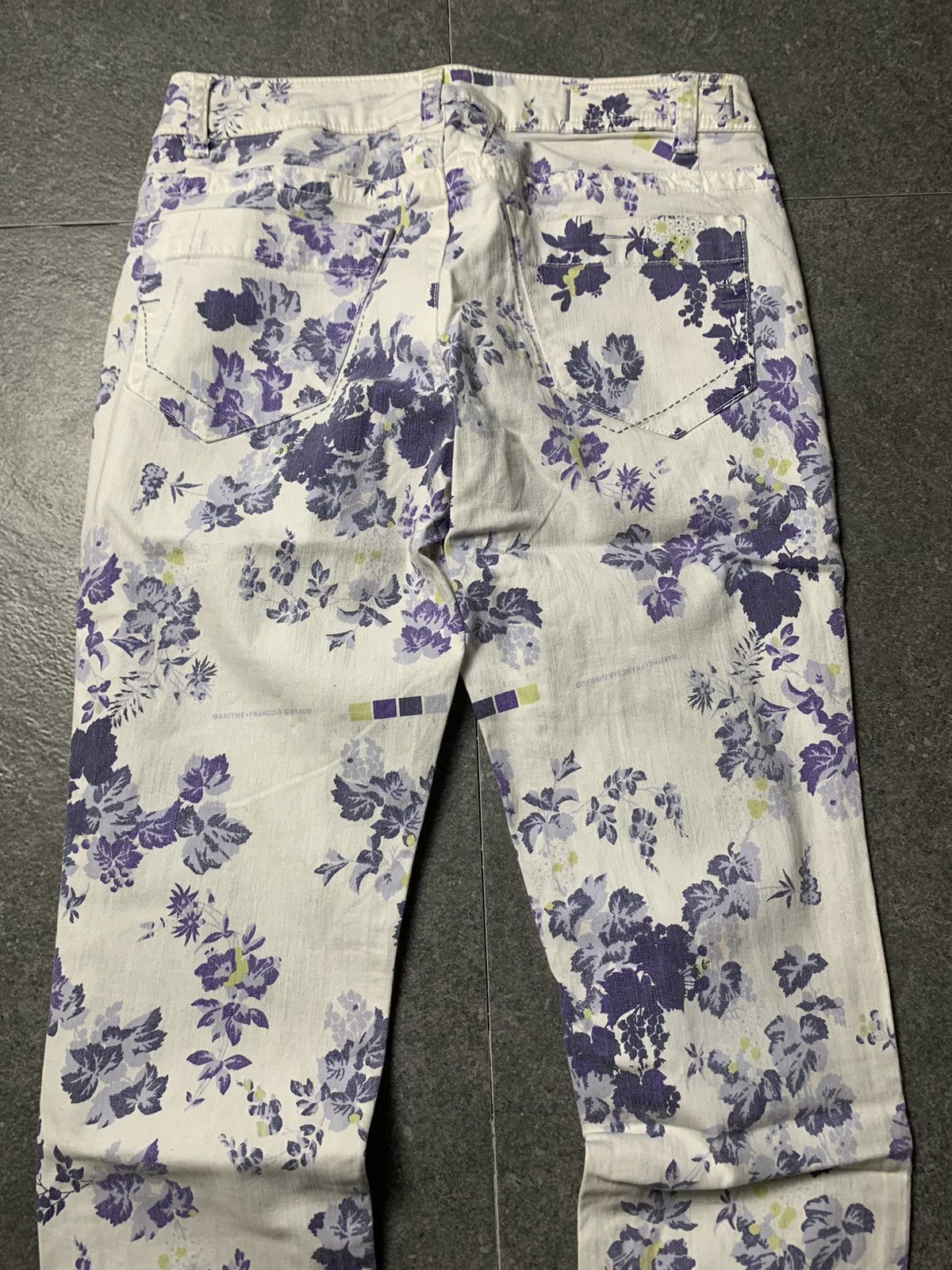 Marithe + Francois Girbaud 2000s Le Casual De Marithe Francois Girbaud Floral Pants Size 30" / US 8 / IT 44 - 13 Thumbnail