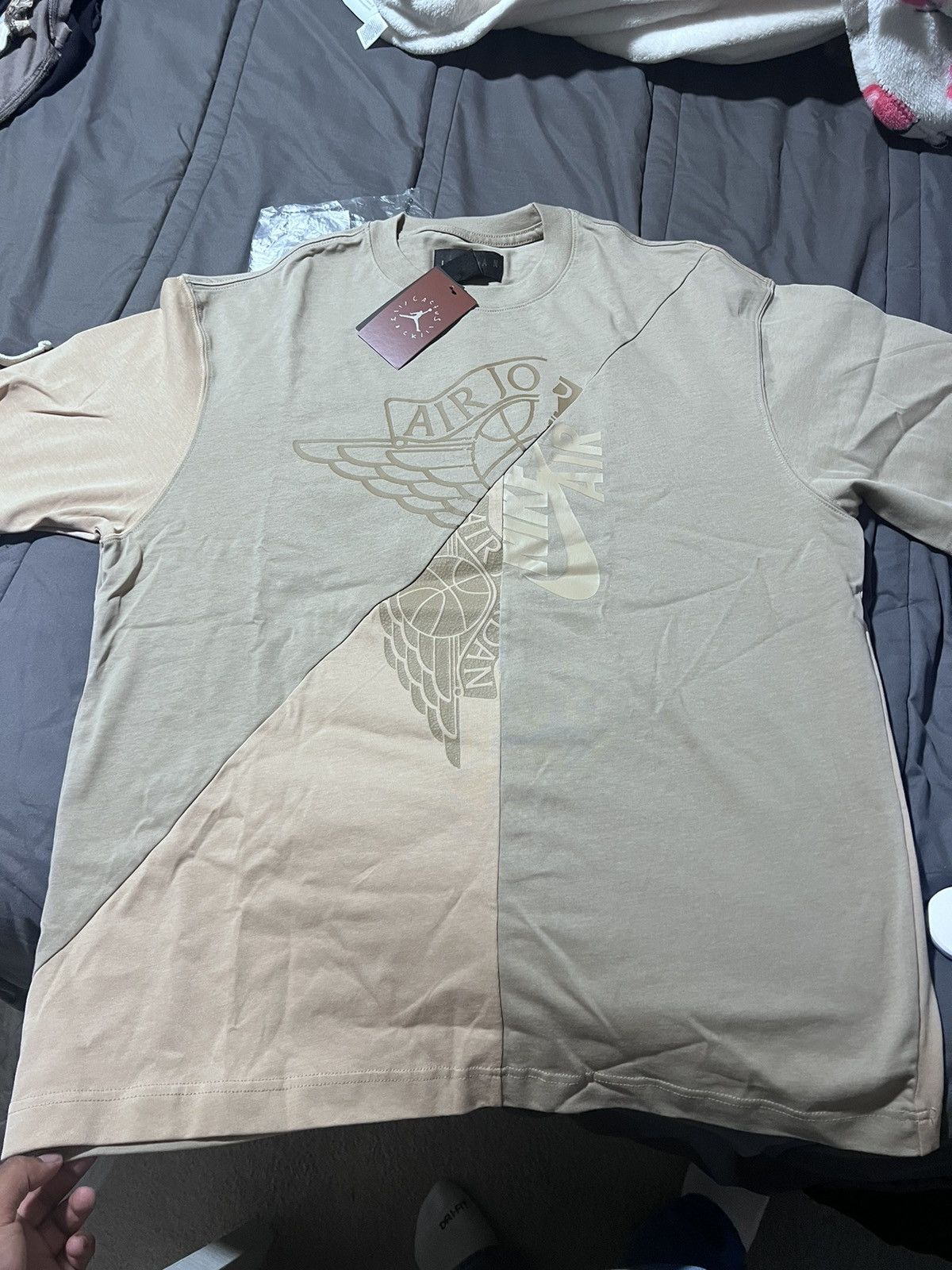 Jordan Brand × Nike × Travis Scott Travis Scott Cactus Jack X Jordan T shirt Size US L / EU 52-54 / 3 - 5 Thumbnail