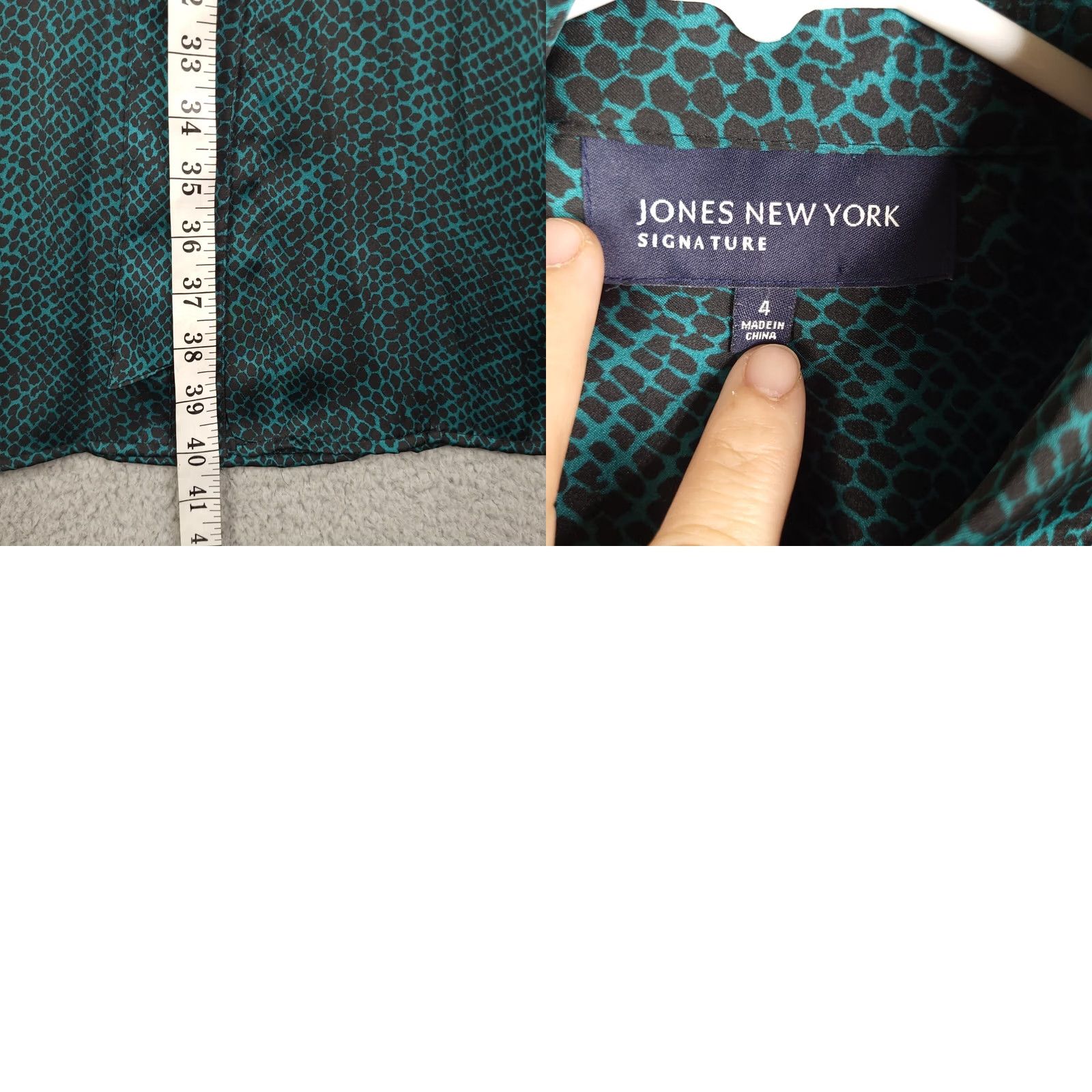 Jones New York Jones New York Womens Animal Print Button Up Dress Size 4 Size S / US 4 / IT 40 - 8 Thumbnail
