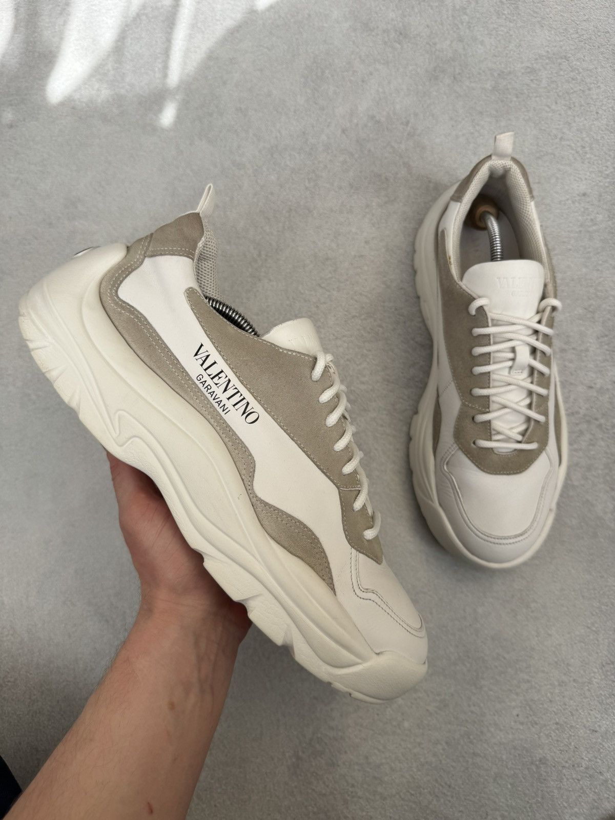 Valentino Valentino Garavani White Gumboy Calfskin Sneakers Size45 Size US 11 / EU 44 - 5 Thumbnail