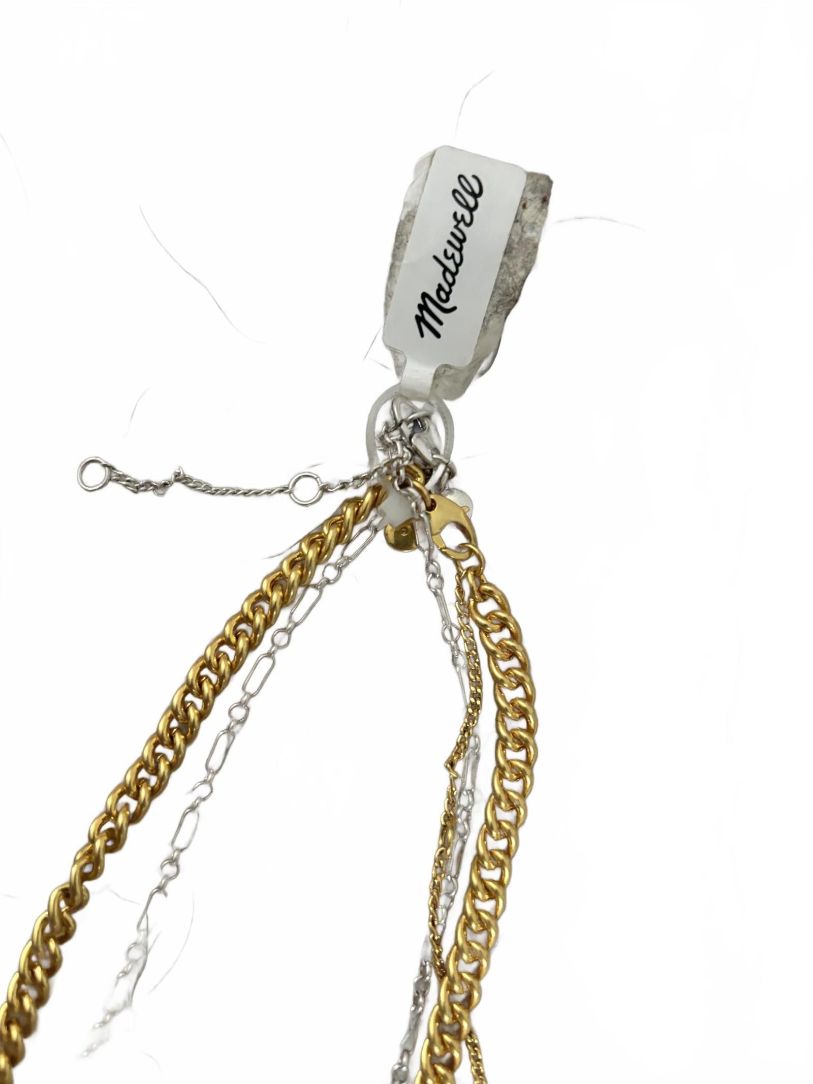 Madewell NWT Gold and Silver Madewell Layered Chain Necklace Size ONE SIZE - 4 Thumbnail
