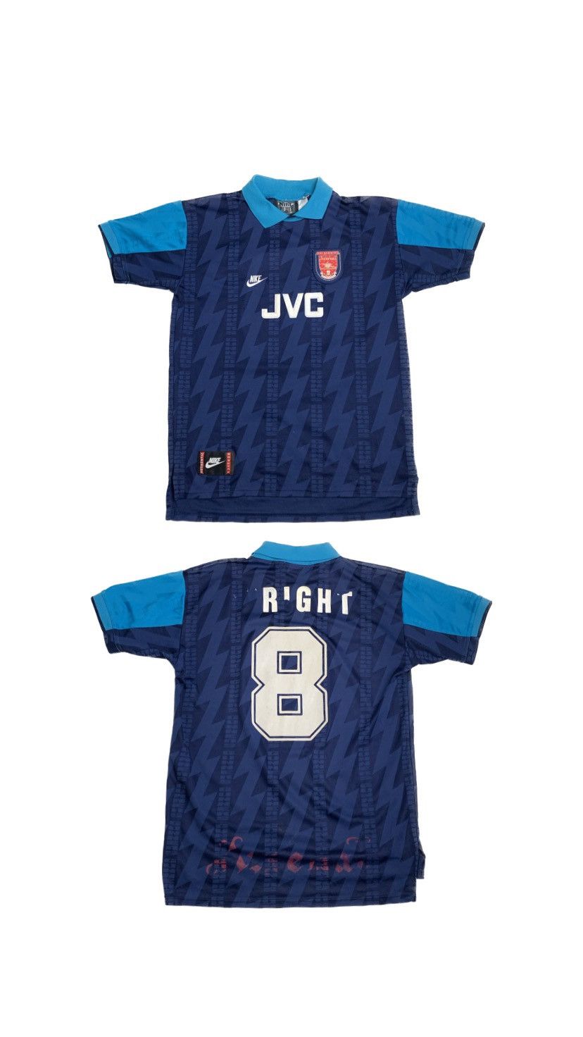 Nike Premier Arsenal 8 IAN Wright Vintage Soccer Jersey 95s