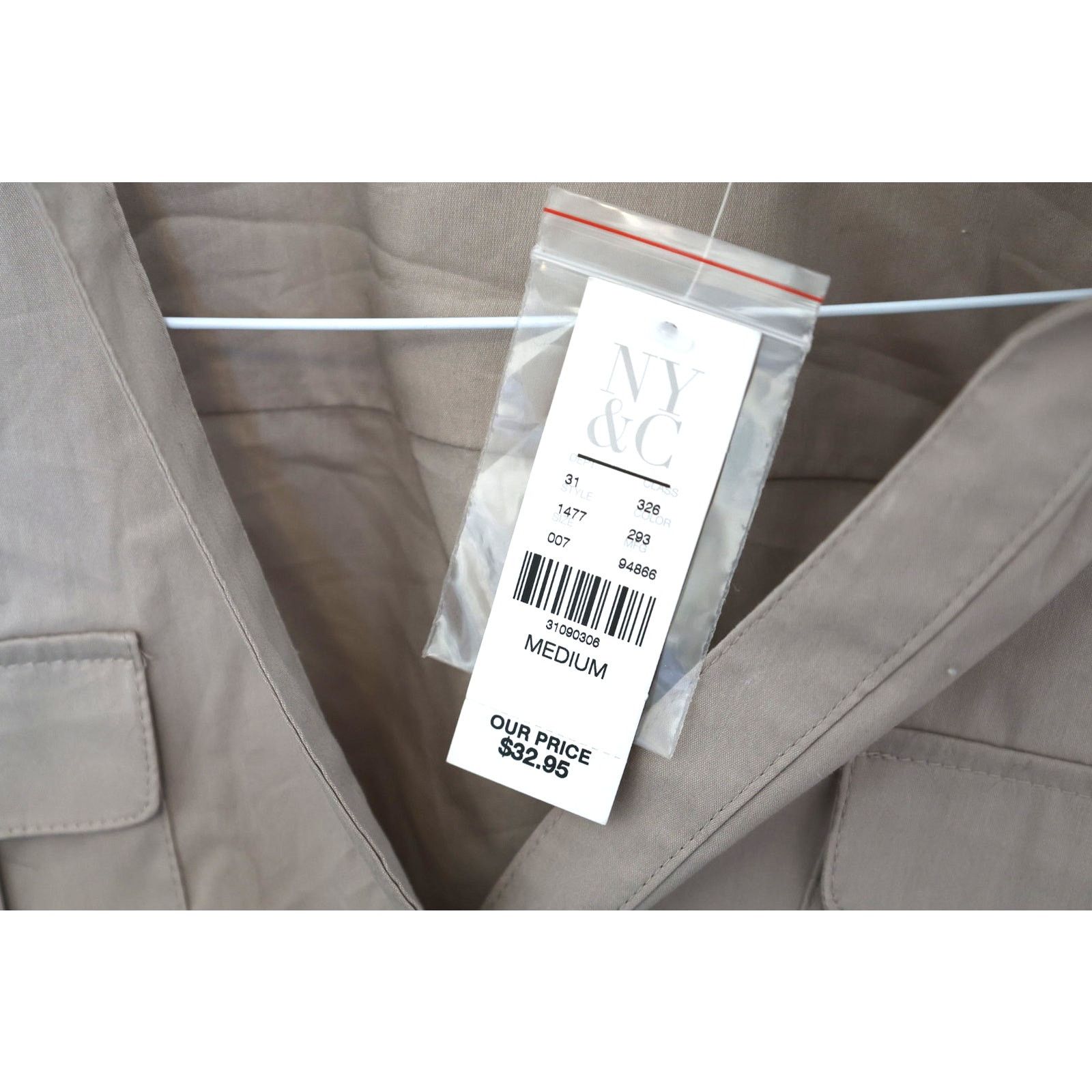 Other New York & Company Button Down - Size Medium - Tan - BNWT Size M / US 6-8 / IT 42-44 - 3 Thumbnail