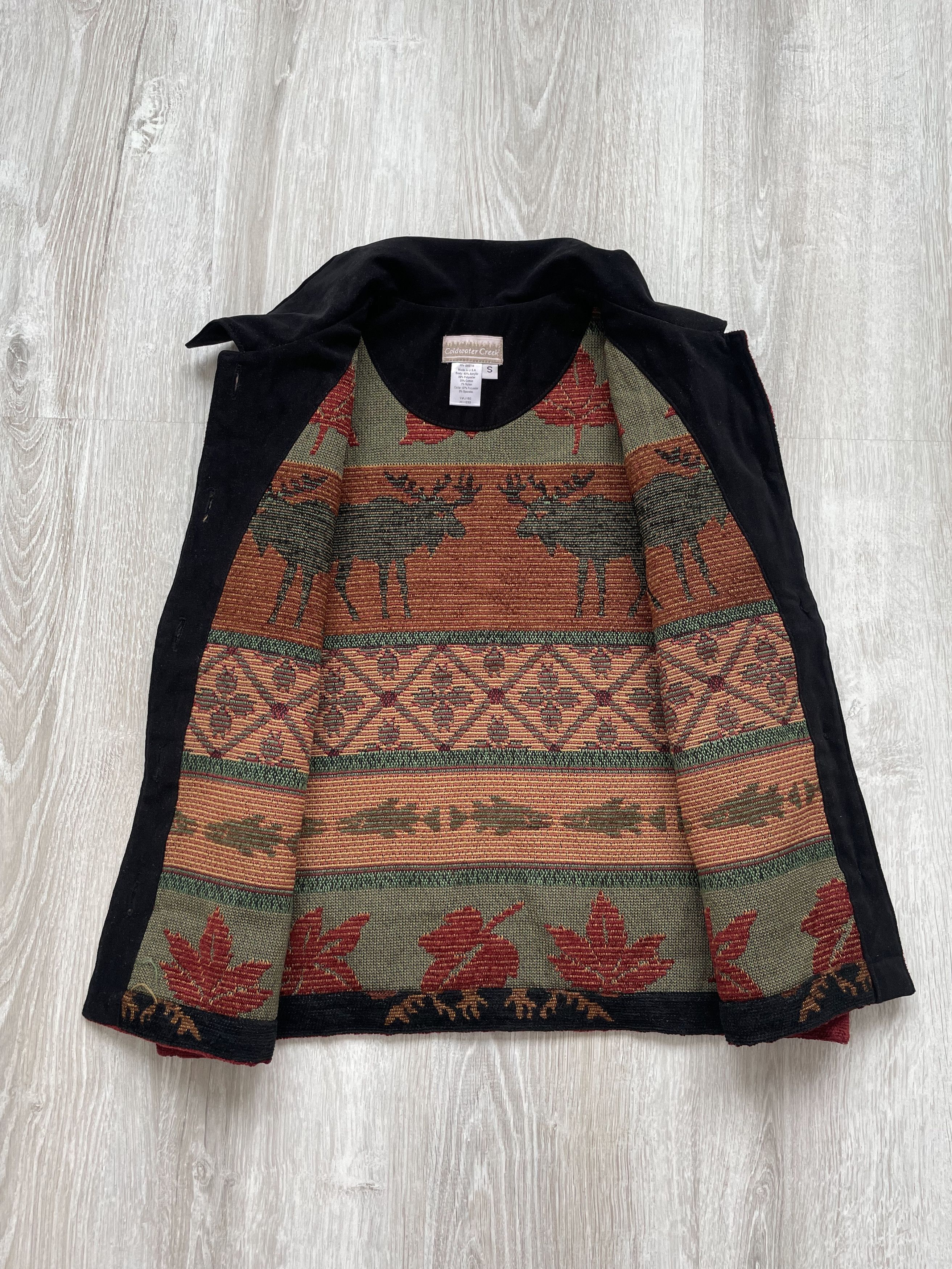 Vintage Vintage 90s Coldwater Creek Animal Knit Vest Size S / US 4 / IT 40 - 3 Thumbnail