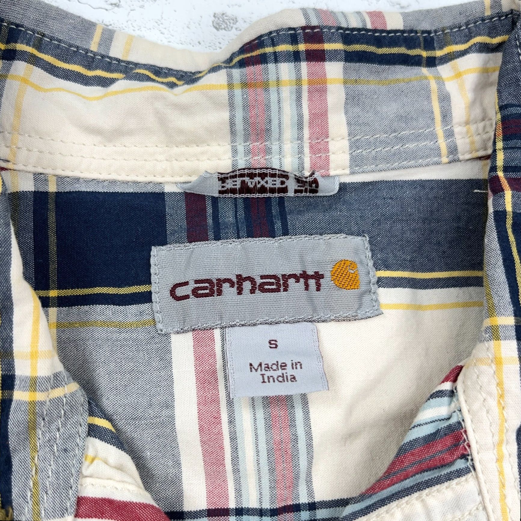 Carhartt Carhartt Shirt Men Small Black Plaid Button-Up Workwear Short Sleeve Casual Size US S / EU 44-46 / 1 - 3 Thumbnail