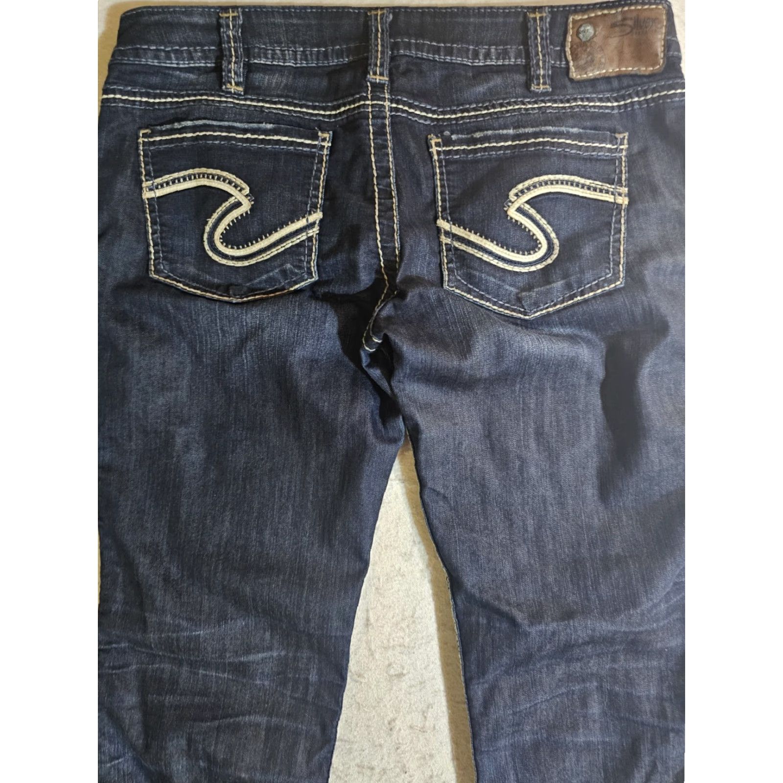 Silver Jeans Co. Silver Jeans Frances Jeans Women W31xL31 Dark Wash Bootcut Mid Stretch Size 24" / US 00 / IT 34 - 3 Thumbnail