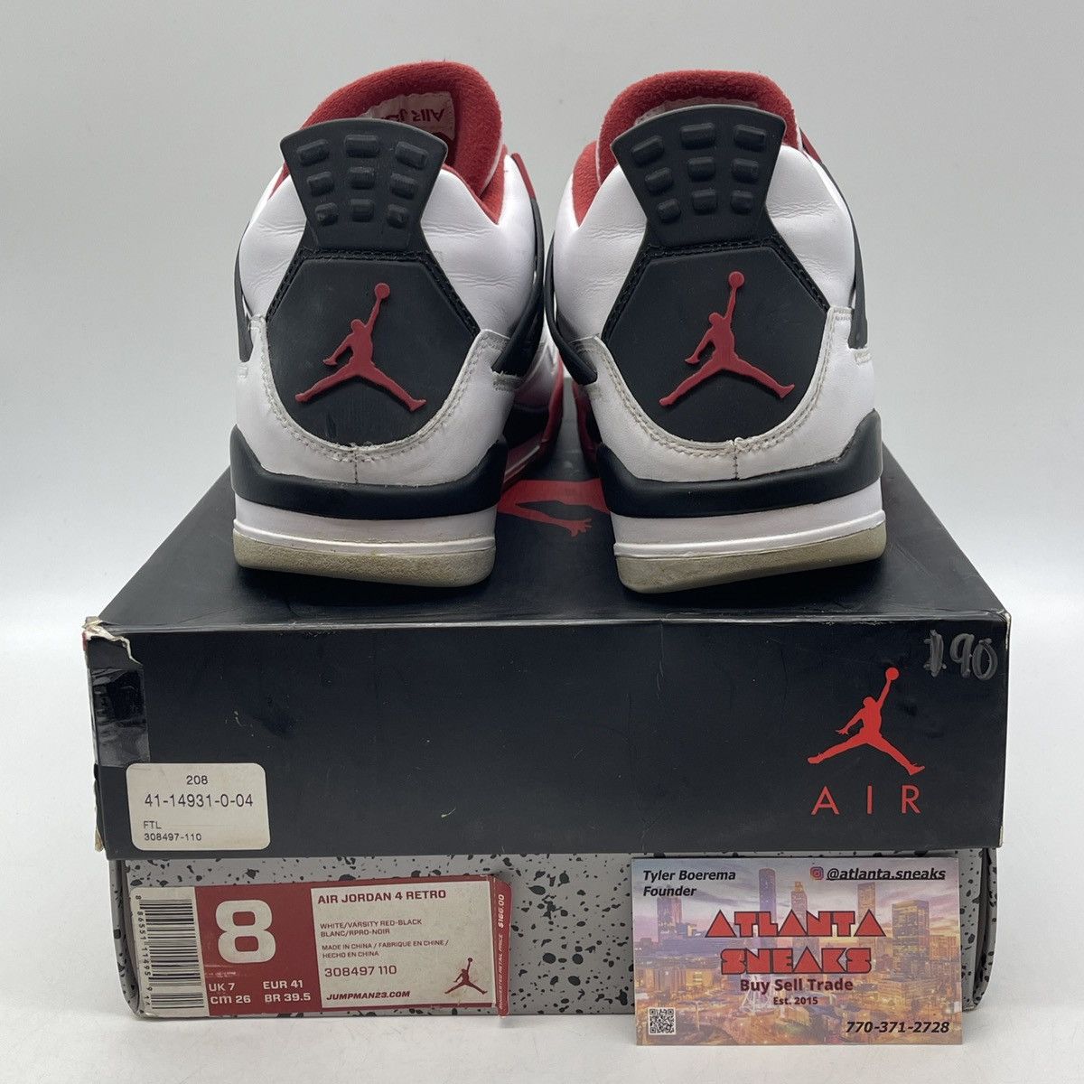 Jordan Brand Air Jordan 4 fire red Size US 8 / EU 41 - 3 Thumbnail