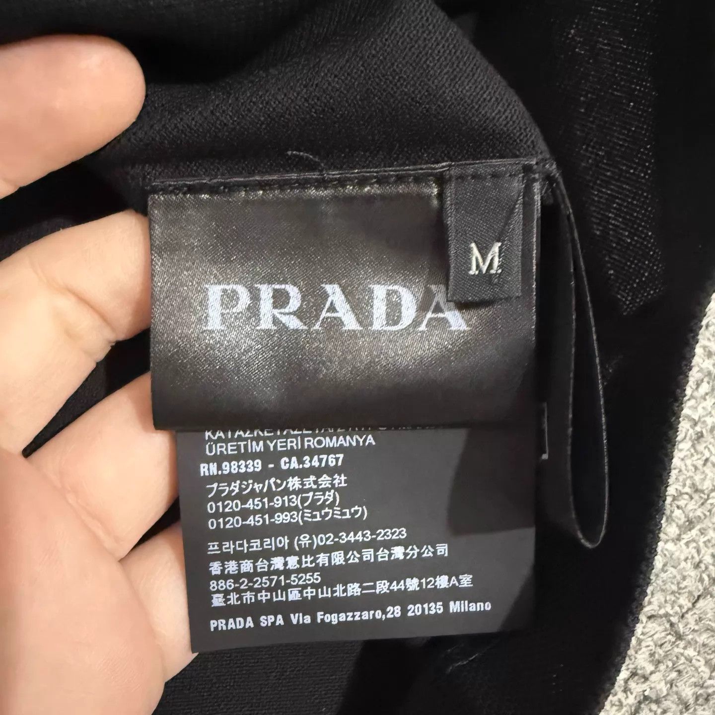 Prada Prada Black Short Sleeve Polo Shirt M NWT Size US M / EU 48-50 / 2 - 5 Thumbnail
