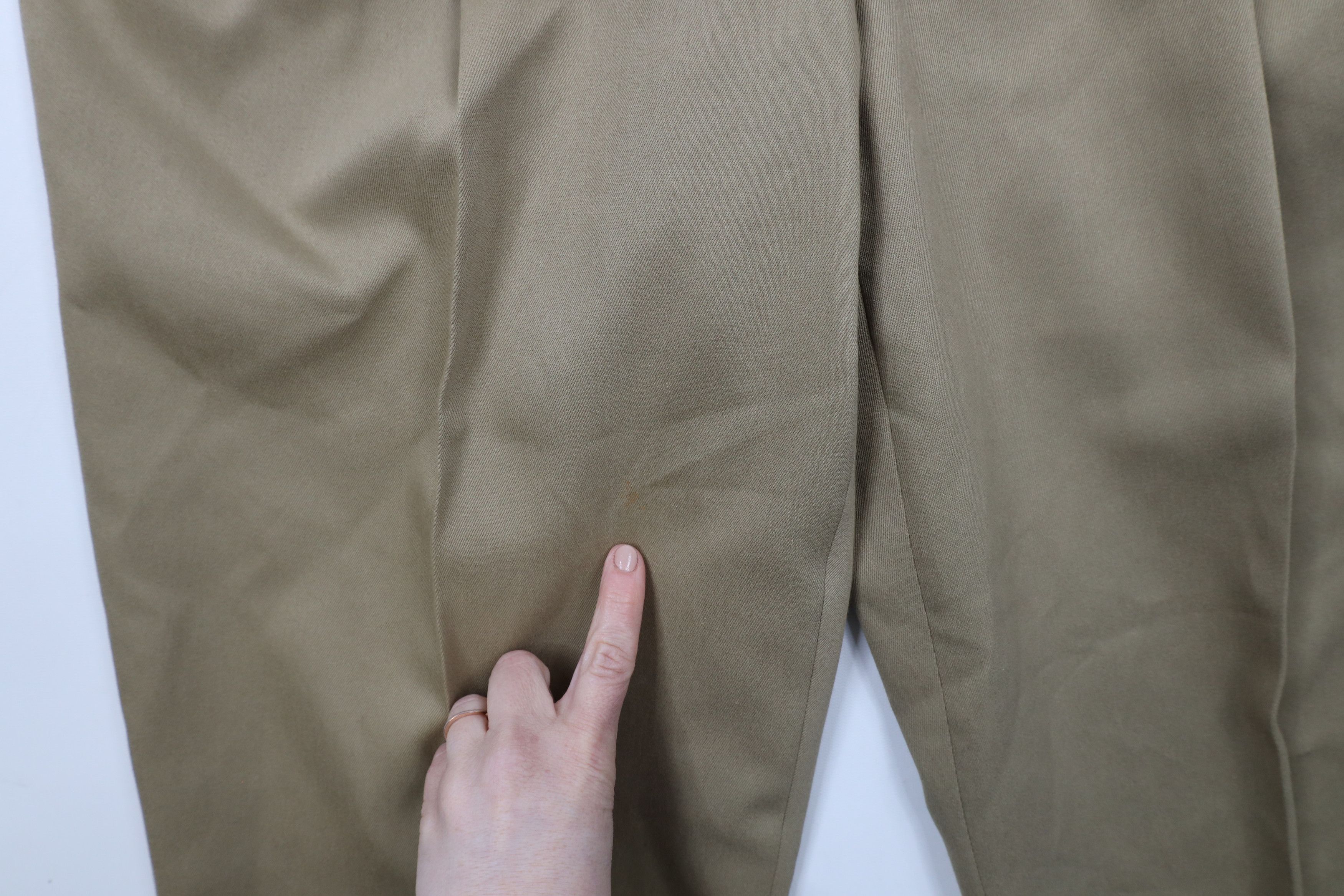 Vintage Vintage 90s Palm Beach Wide Leg Chino Pants Khaki Beige Size US 36 / EU 52 - 5 Thumbnail