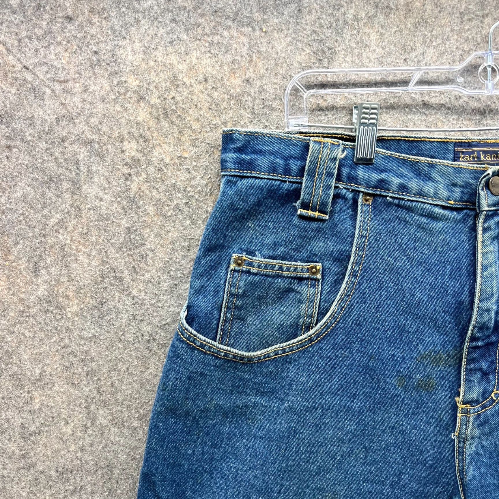 Karl Kani VINTAGE Karl Kani Jeans Shorts Mens 34 Blue Denim Baggy USA Cotton Wide Y2K Shirt? Size US 34 / EU 50 - 7 Thumbnail