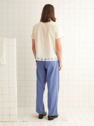 o1mle0226 Ski Season Short Sleeve Shirt in Neutrals