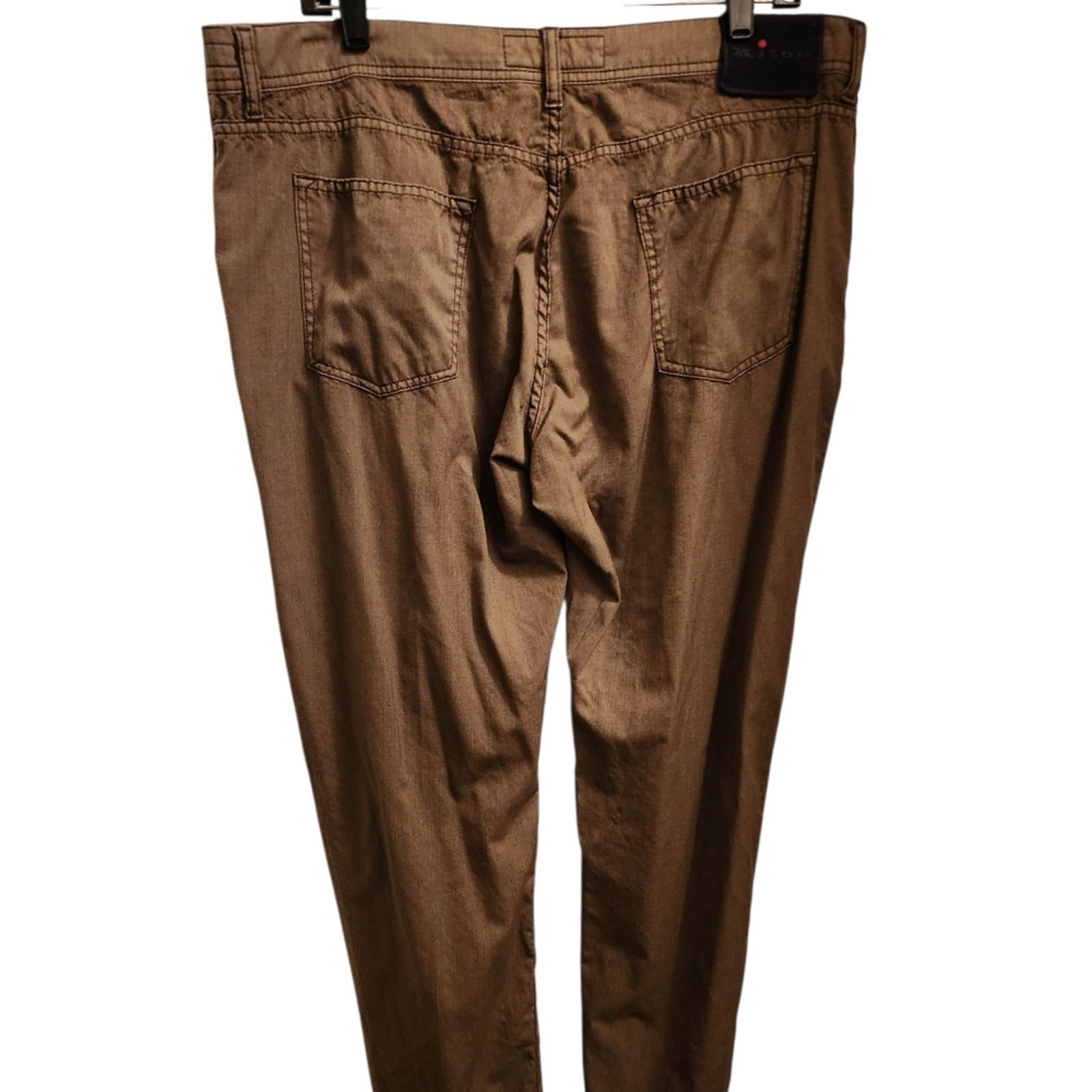 Kiton Kiton Brown Chinos Classic Olive Cotton Pants 42 Size US 26 / EU 42 - 2 Thumbnail