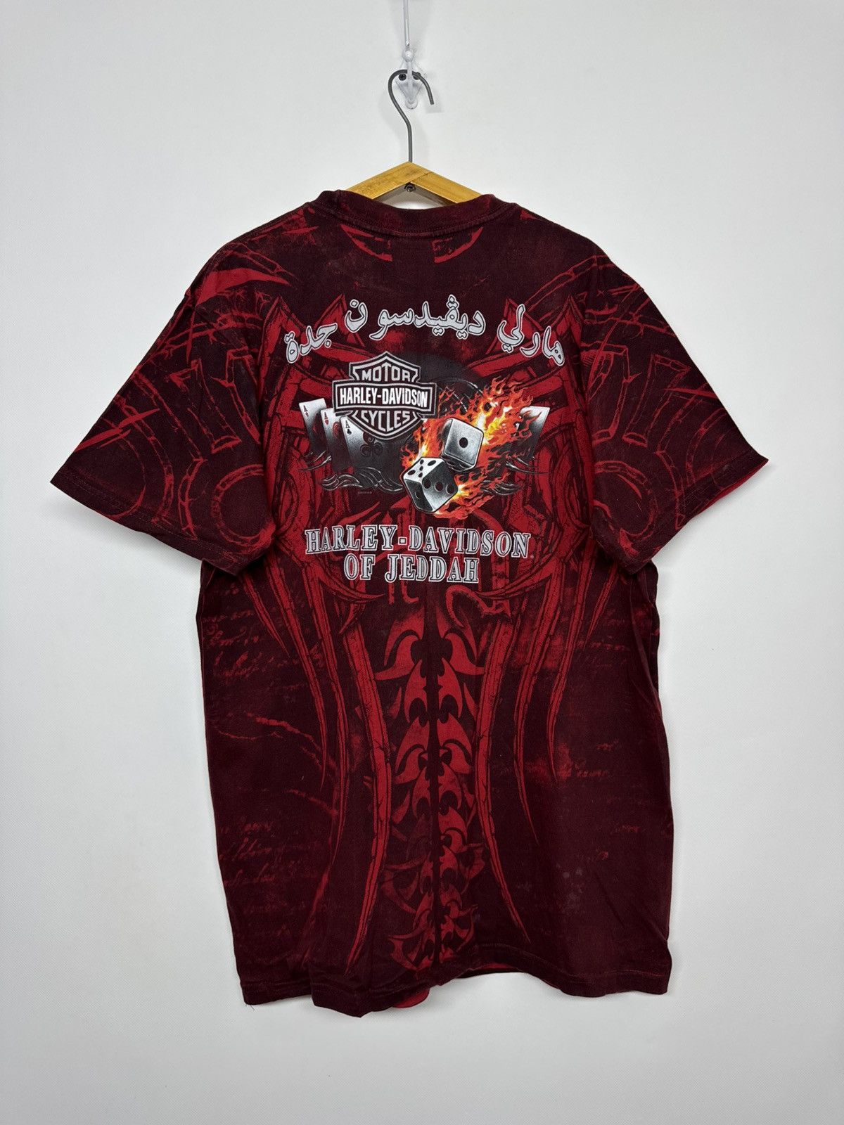 Harley Davidson Sickest Vintage Y2k Rare Harley Davidson All Print T-Shirt Size US L / EU 52-54 / 3 - 13 Thumbnail