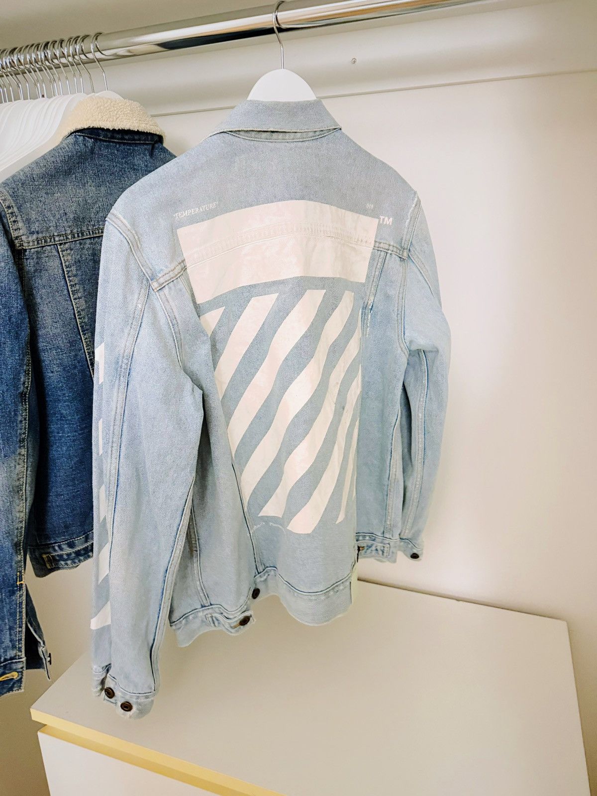 Off-White Off-White Temperature Denim Jacket Size US S / EU 44-46 / 1 - 2 Thumbnail